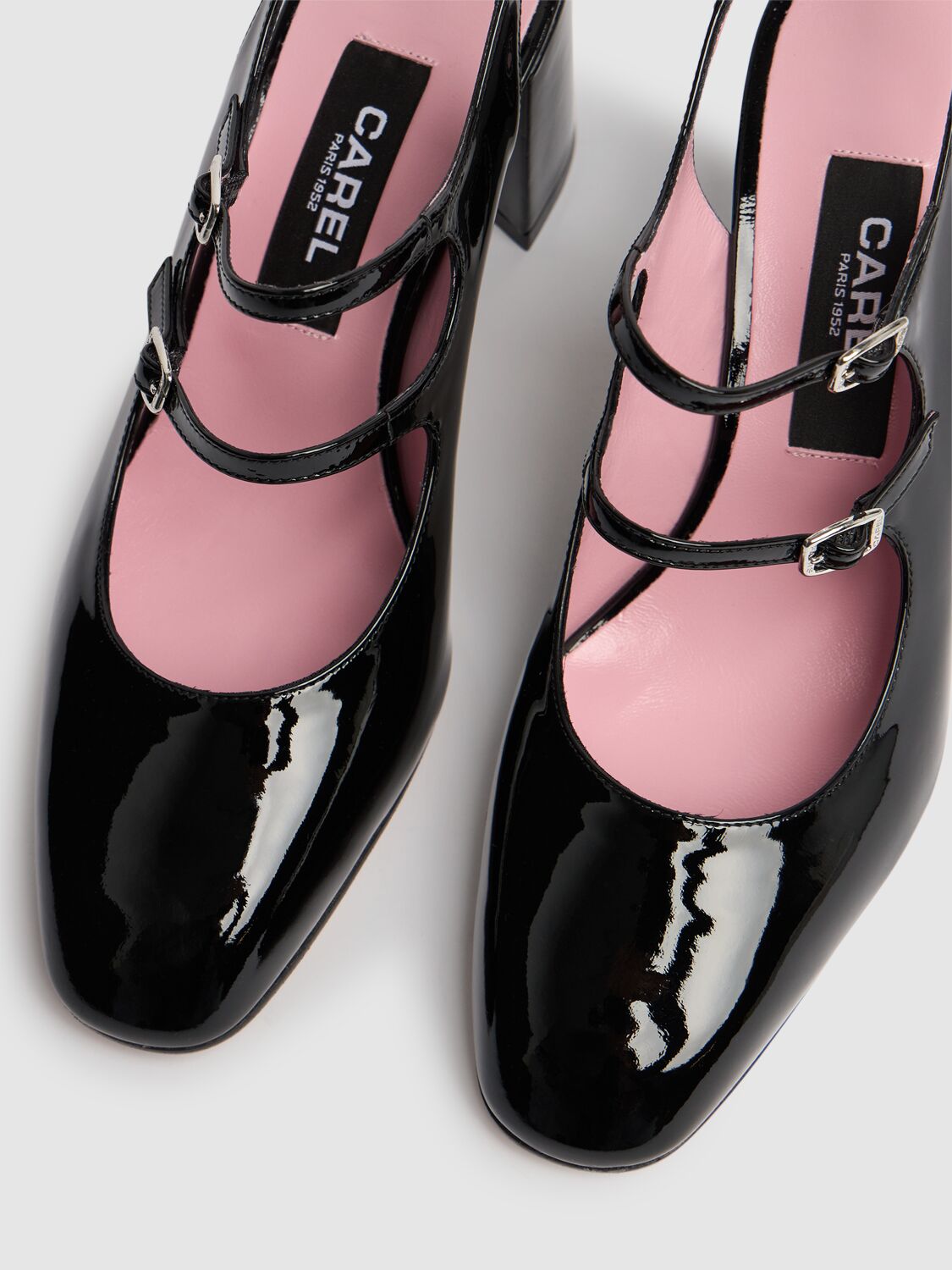 Shop Carel 60mm Banana Patent Leather Slingbacks In Black