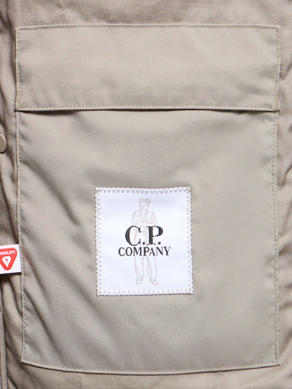 Shop C.p. Company Liner Padded Jacket In Vintage Khaki