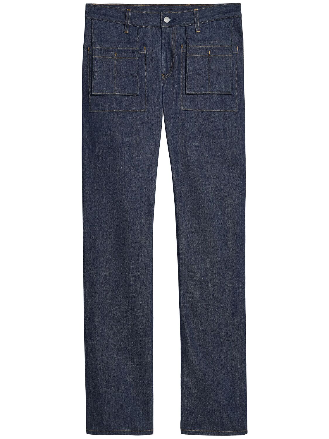 Helmut Lang Utility Denim Straight Jeans In Blue