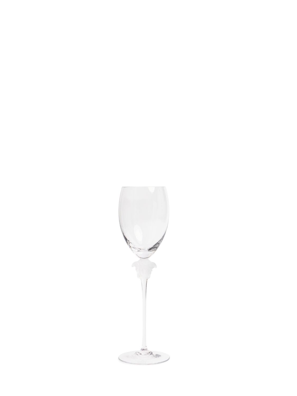 Versace Medusa Lumière White Wine Glass In Transparent