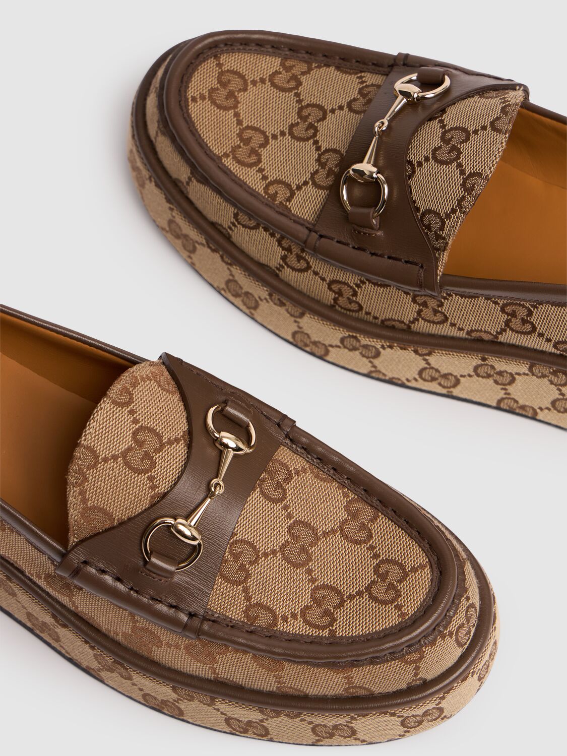 GUCCI ILDE CANVAS LOAFERS 