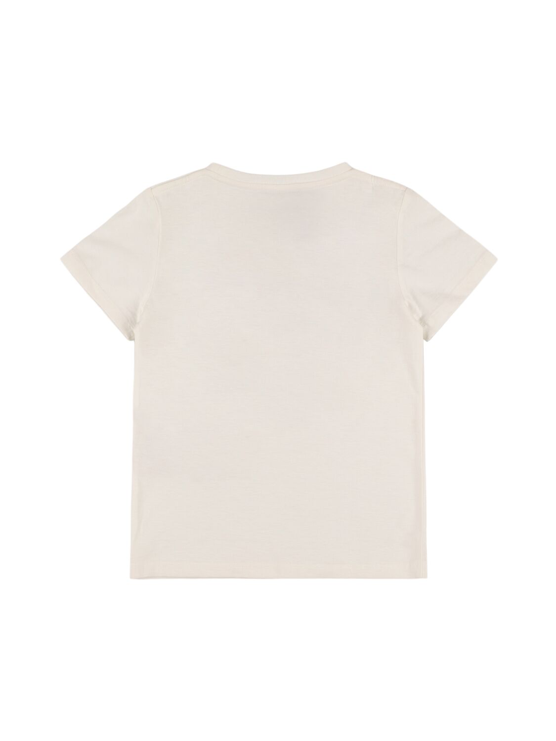 Shop Gucci Logo Cotton Jersey T-shirt In White/multi