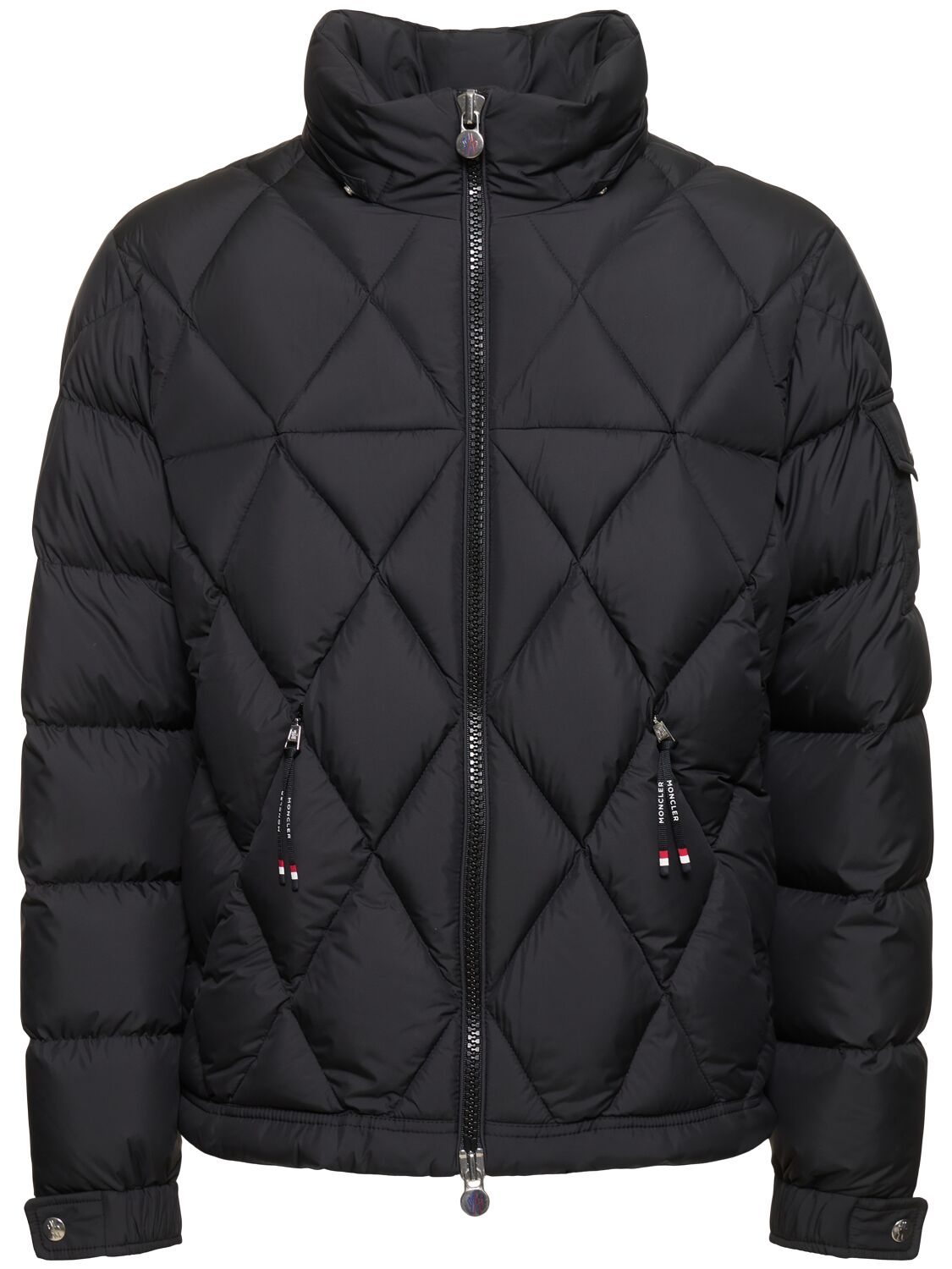 Shop Moncler Averole Tech Down Jacket In Black