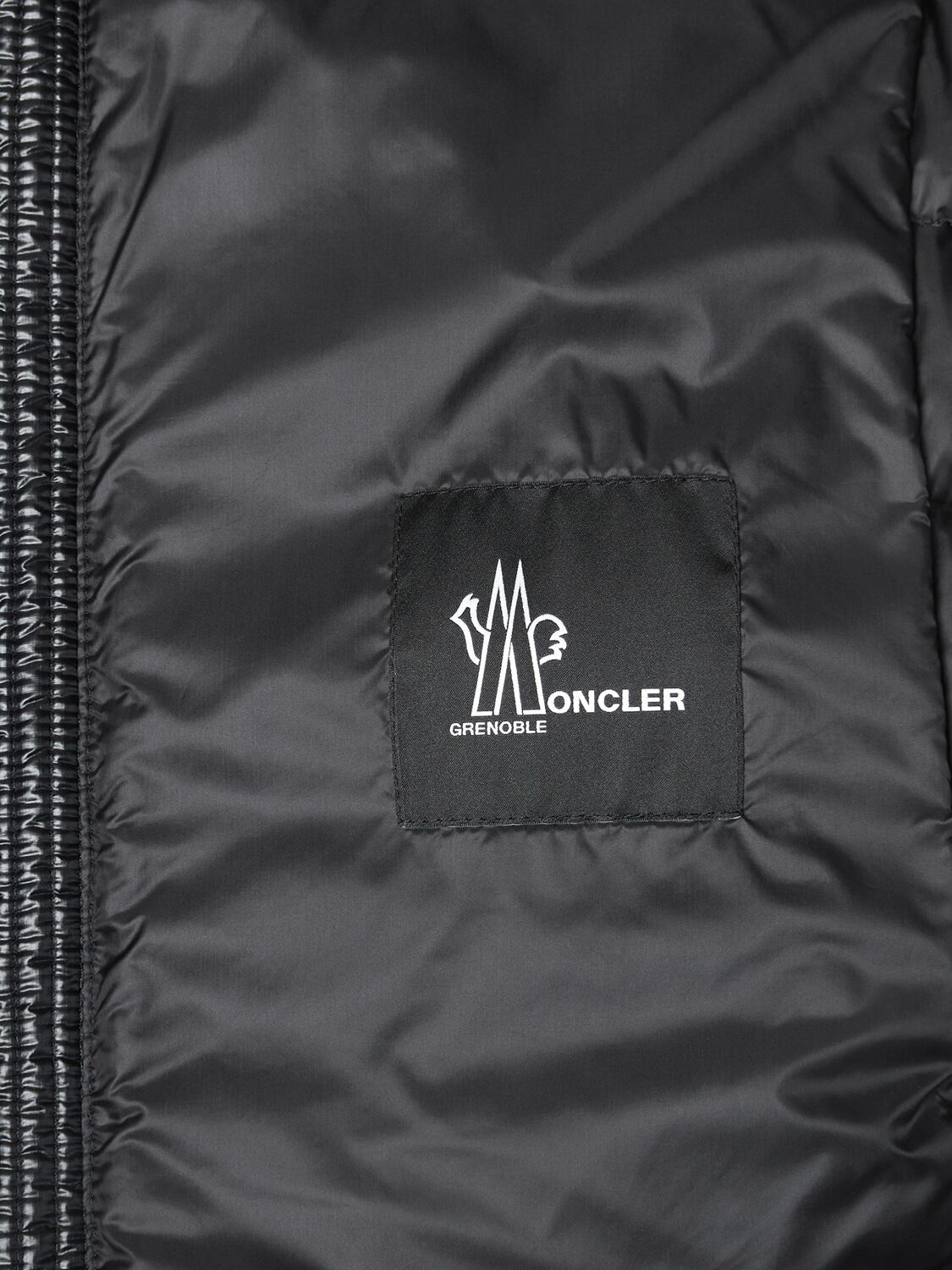 Shop Moncler Hers Nylon Down Jacket In Black