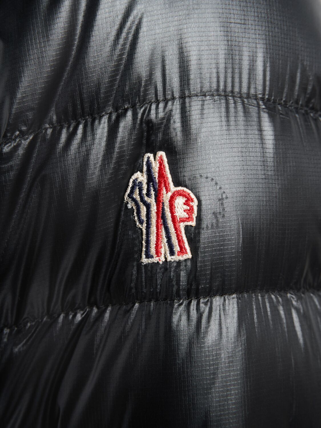 Shop Moncler Hers Nylon Down Jacket In Black