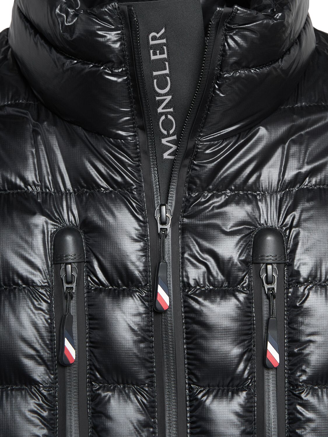 Shop Moncler Hers Nylon Down Jacket In Black