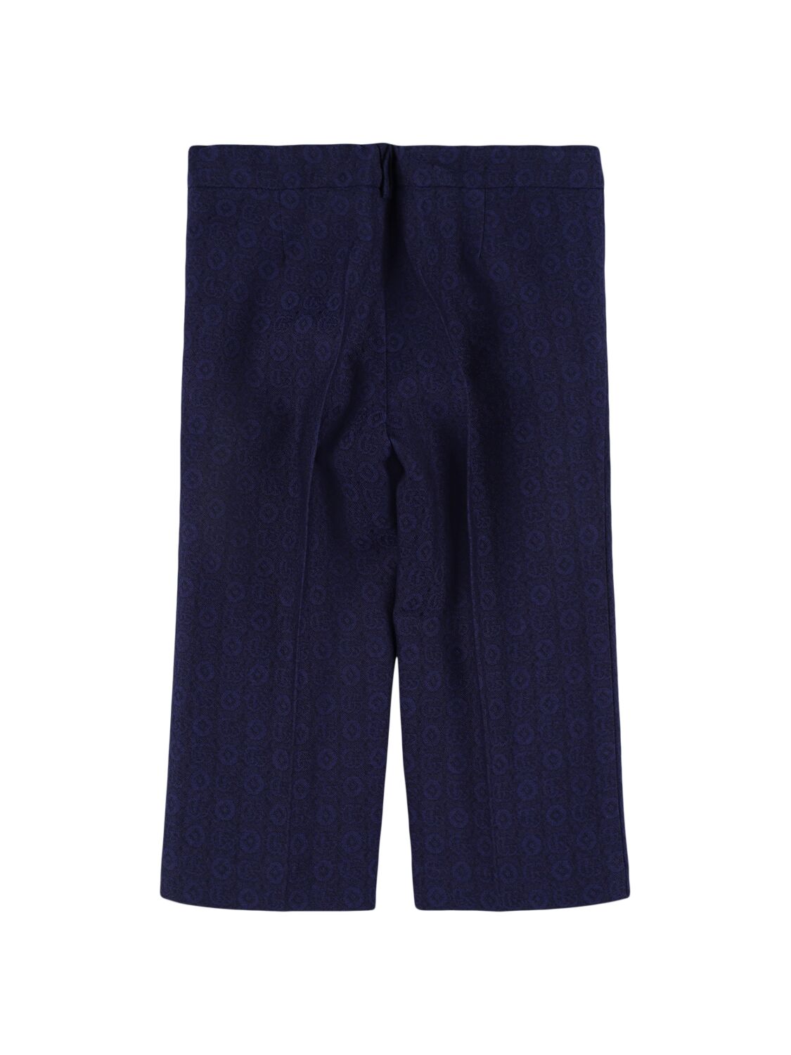 Shop Gucci Gg Dots Flannel Wool Pants In Cold Night Blue