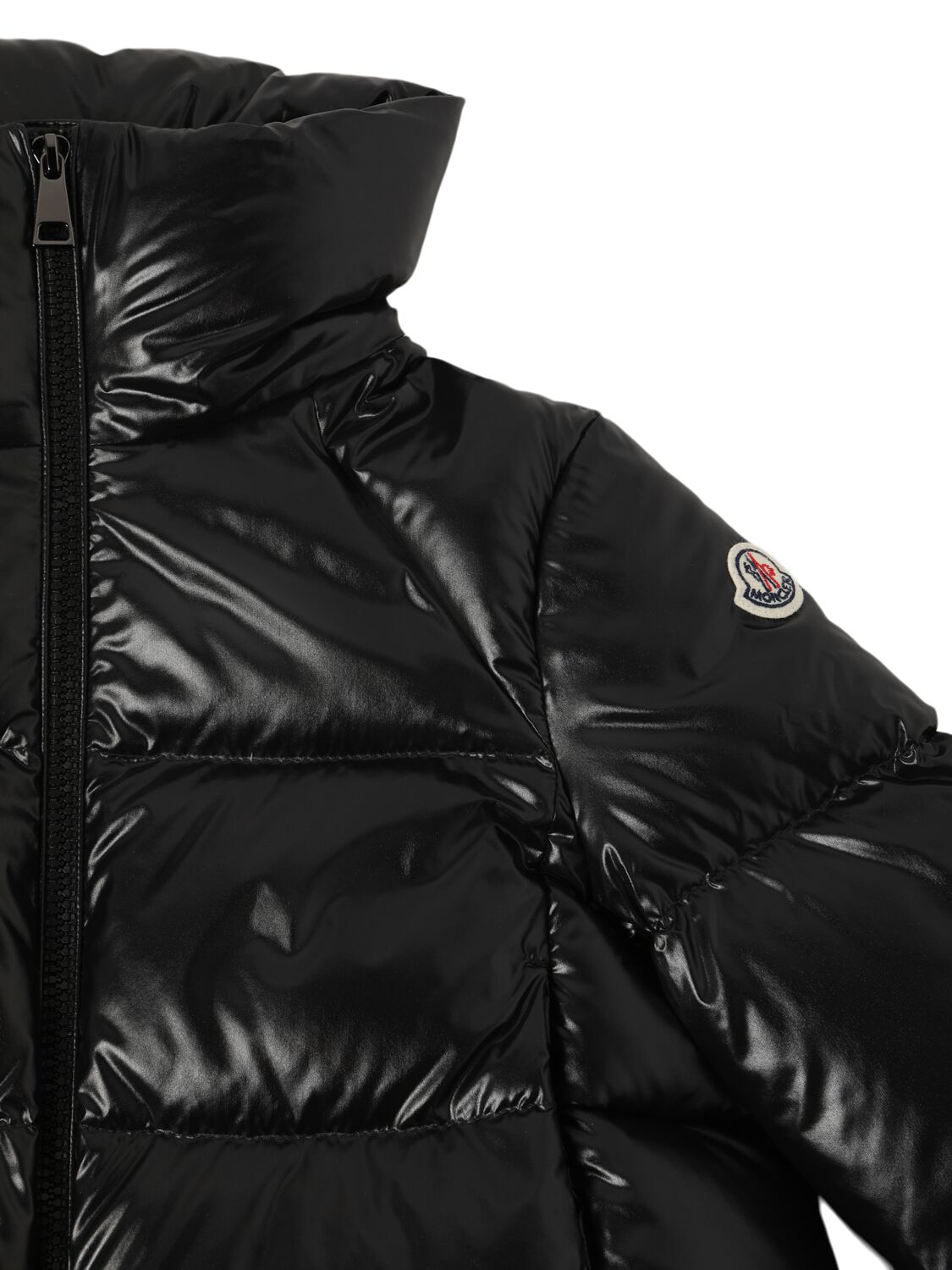 Shop Moncler Breteuil Nylon Down Jacket In Black