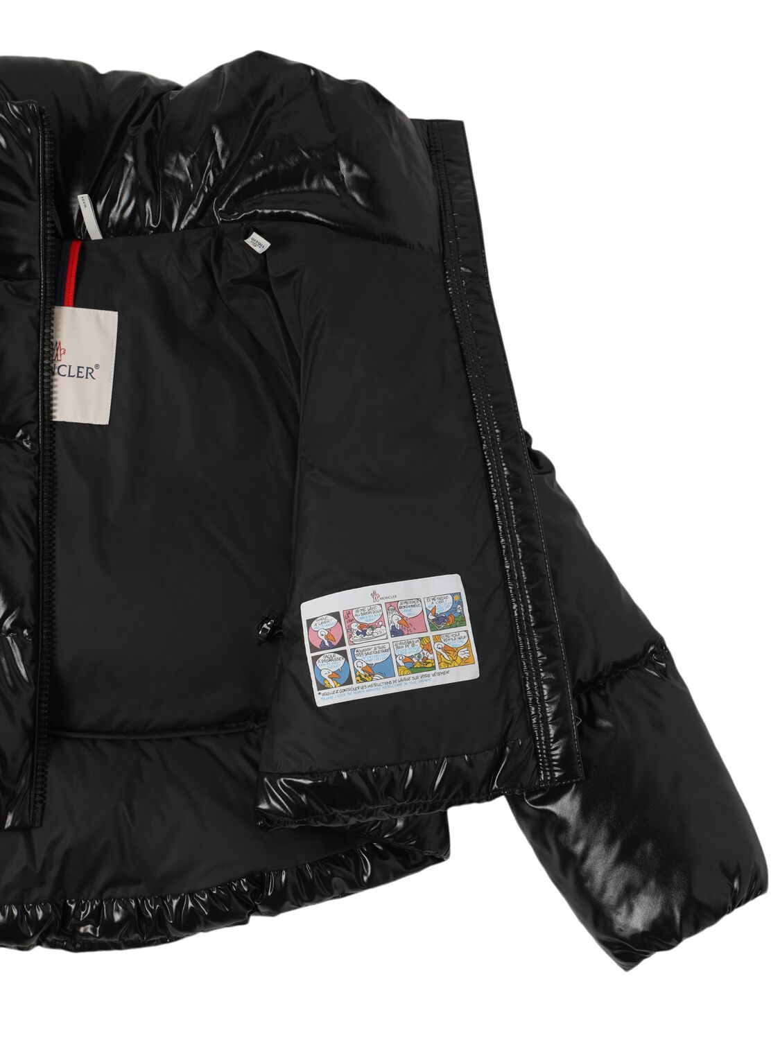 Shop Moncler Breteuil Nylon Down Jacket In Black