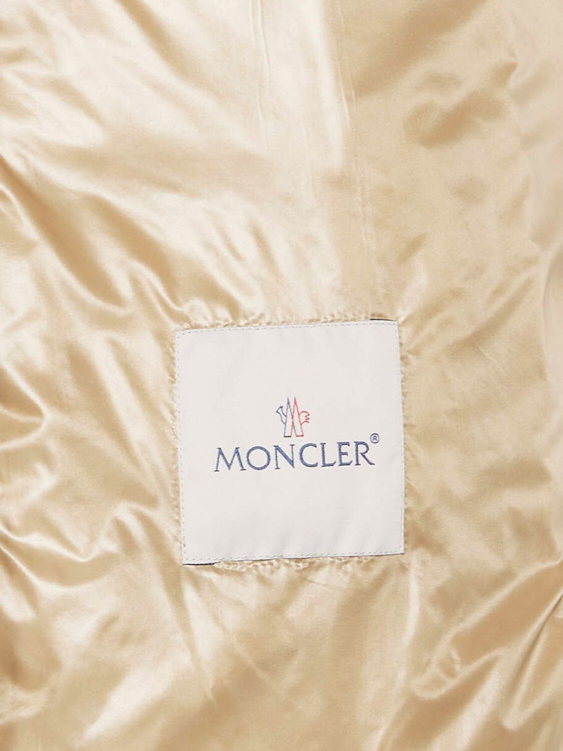 Shop Moncler Biron Nylon Down Jacket In Silk White