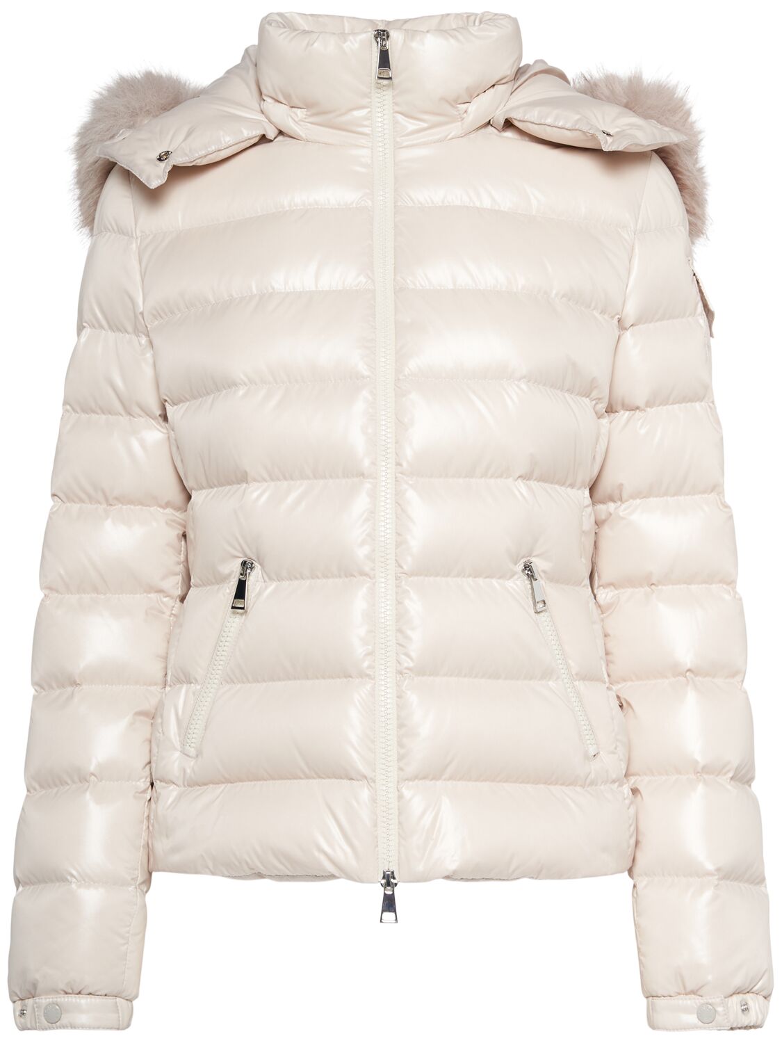 Moncler Badyf Nylon Down Jacket In Ivory