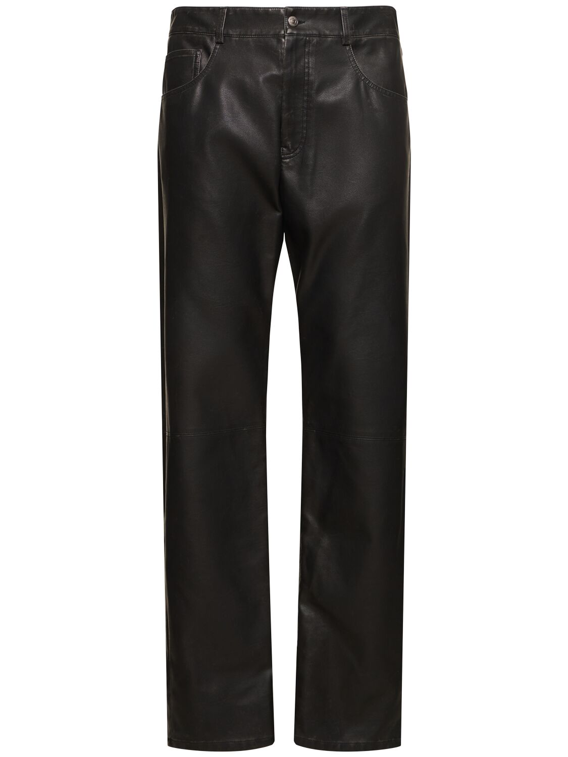 Hammered Faux Leather Pants