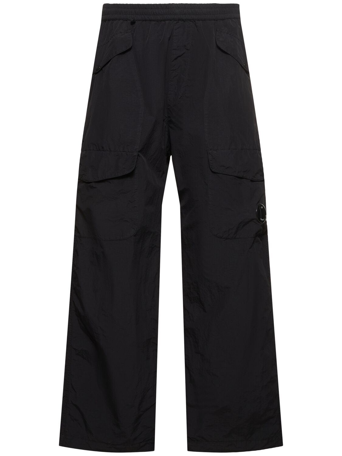 C.p. Company Loose Cargo Pants In Black