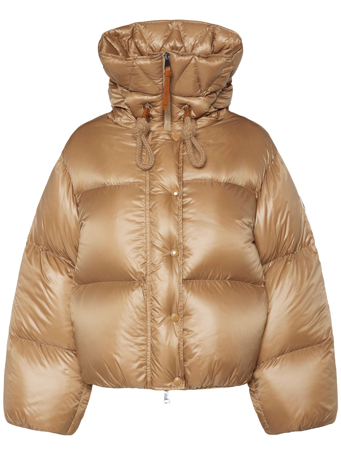 Moncler Borey 2-in-1 Nylon Down Jacket In Ivory