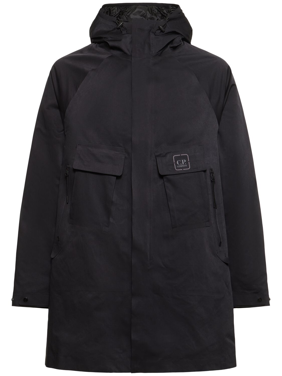 Shop C.p. Company Metropolis Series A.a.c. Hooded Parka In Black