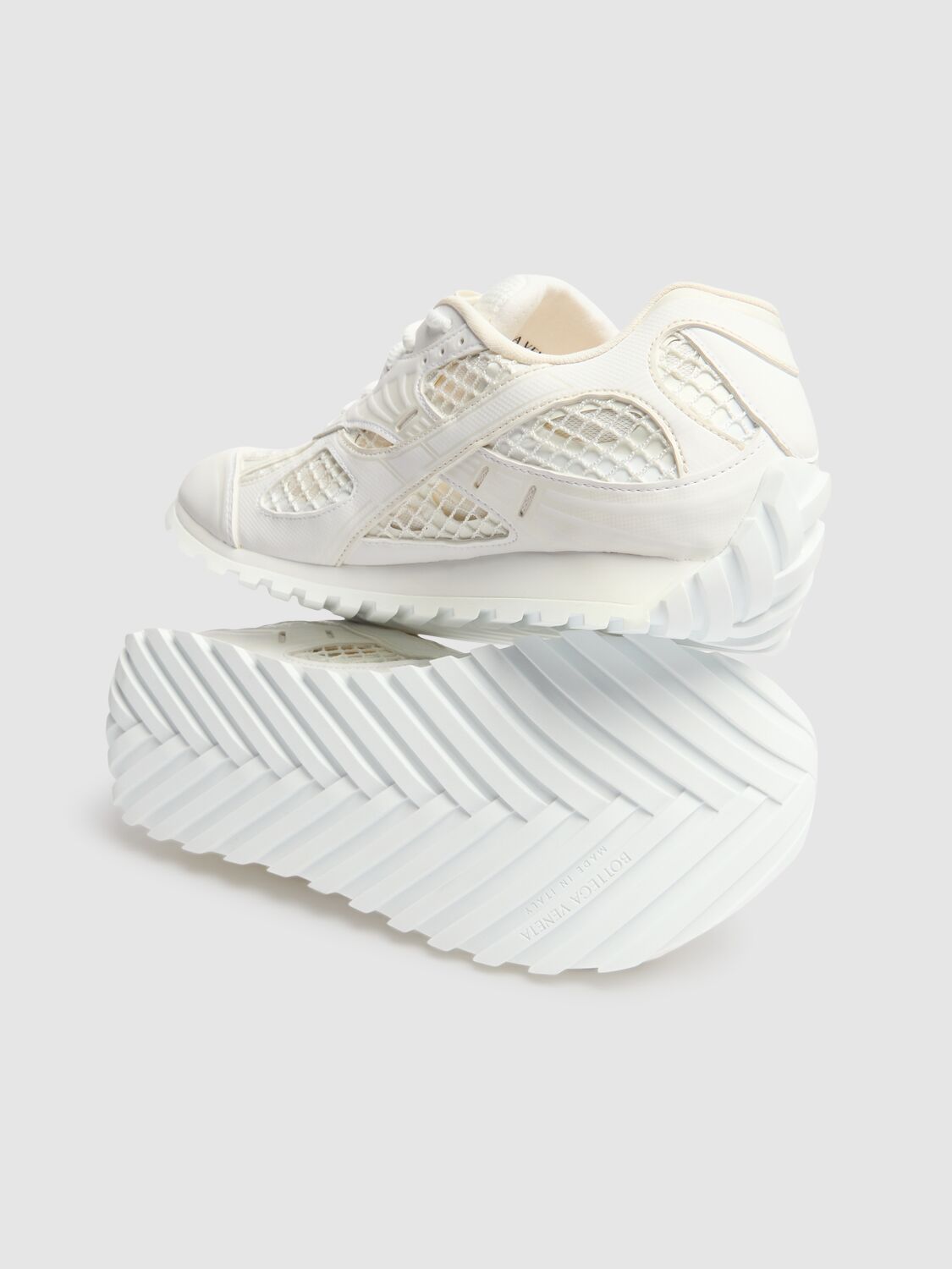 Shop Bottega Veneta 40mm Orbit Sneakers In White