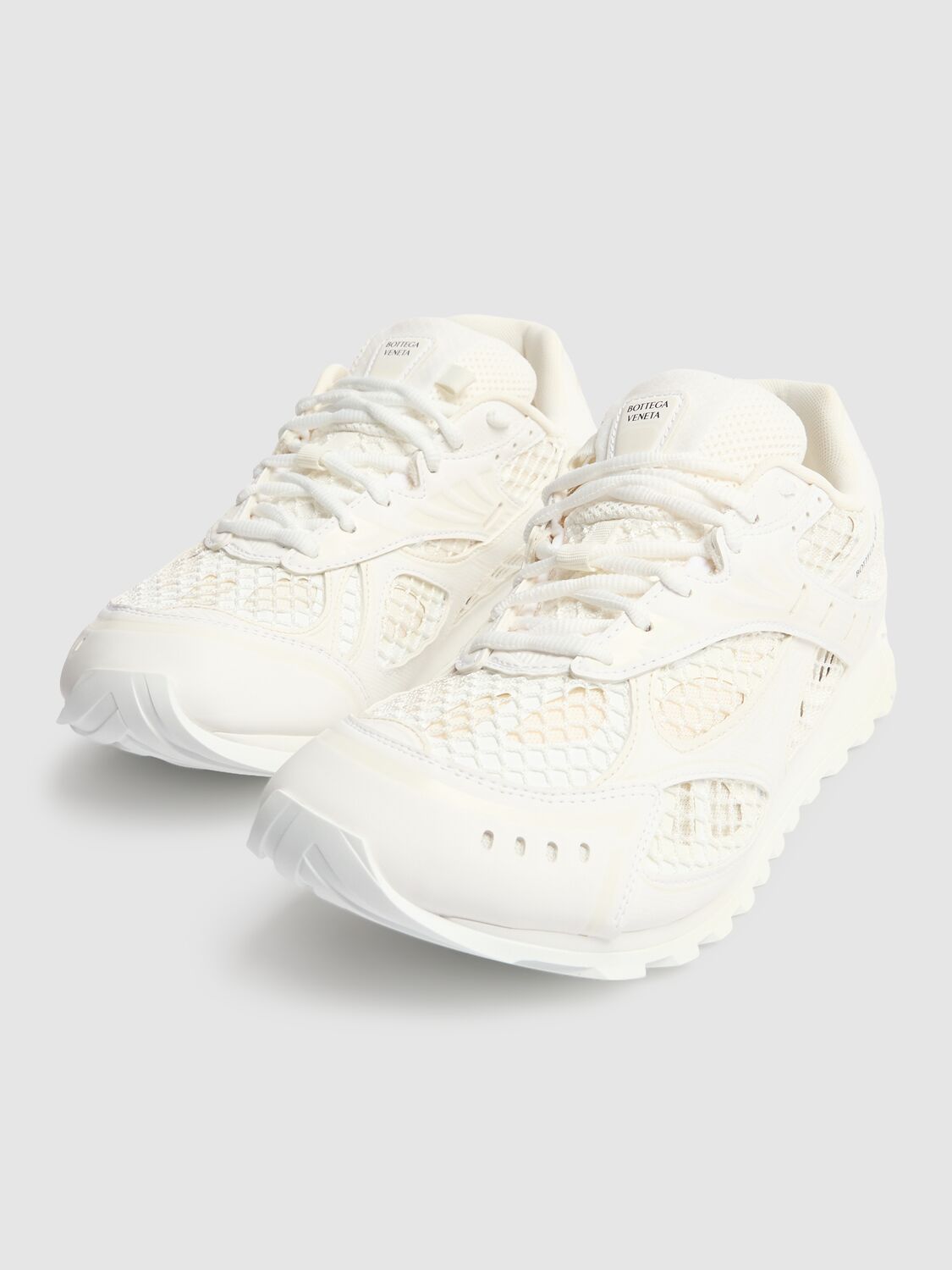 Shop Bottega Veneta 40mm Orbit Sneakers In White