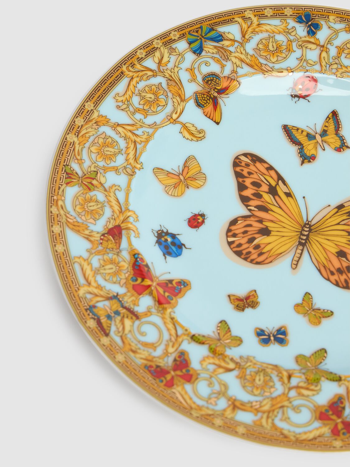 Shop Versace Le Jardin De  Bread Plate In Multicolor