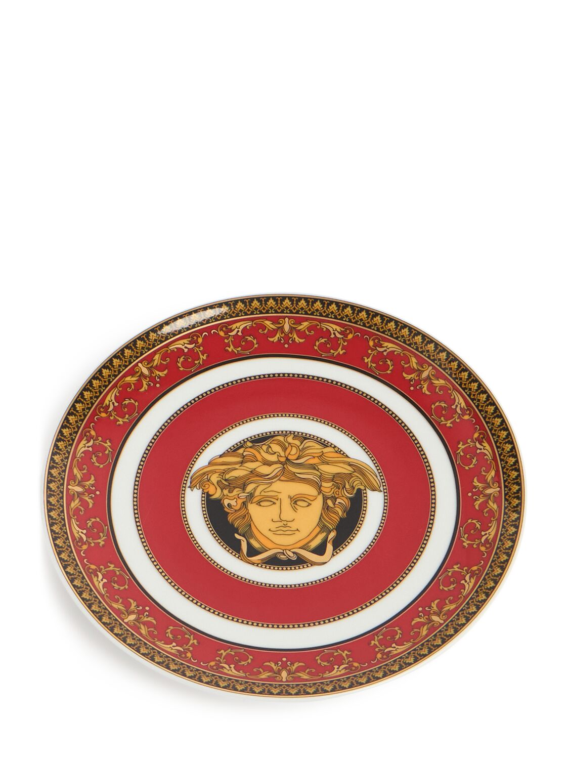 Versace Medusa Bread Plate In Red