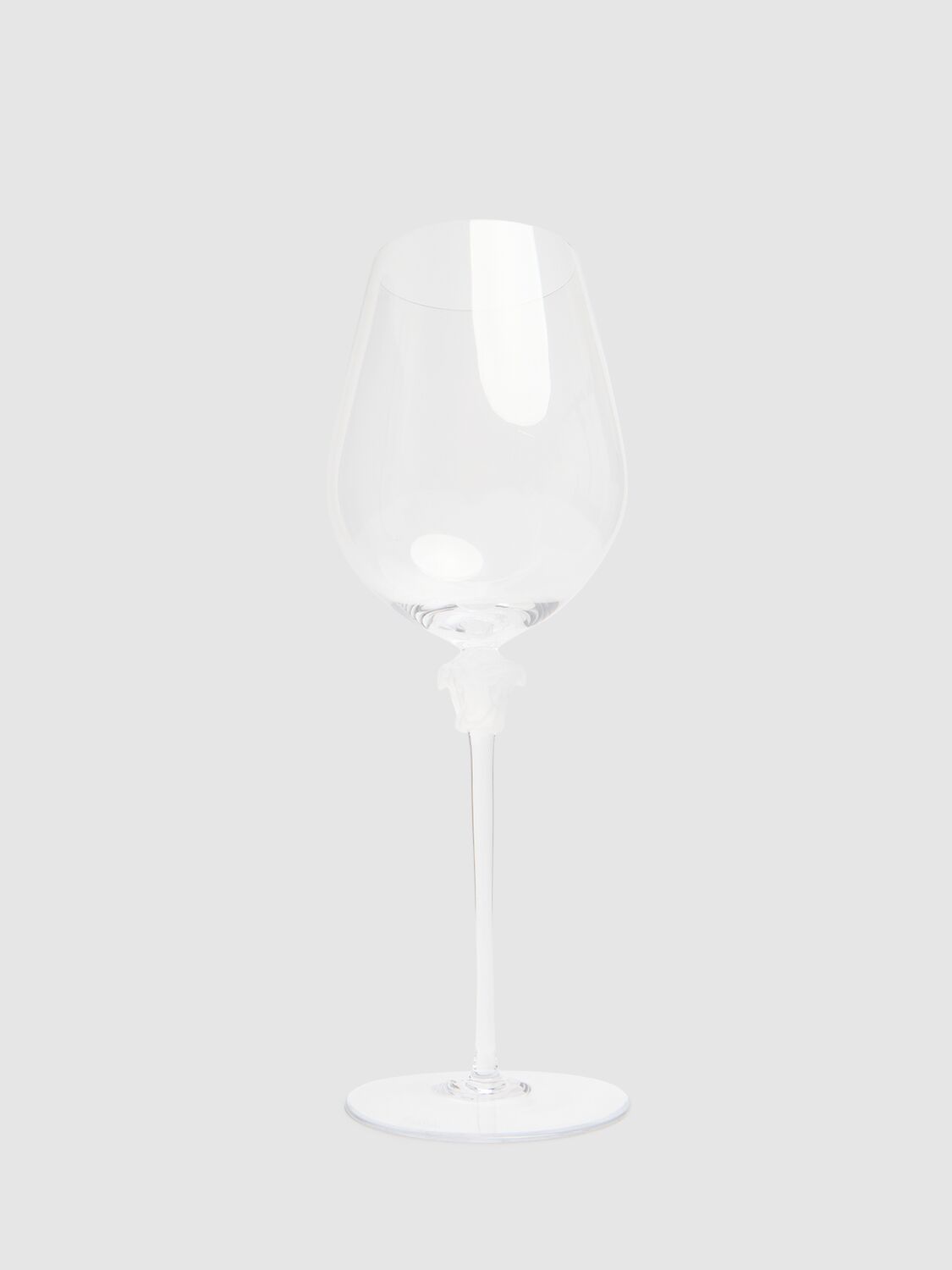 Shop Versace Medusa Lumière Red Wine Glass In Transparent