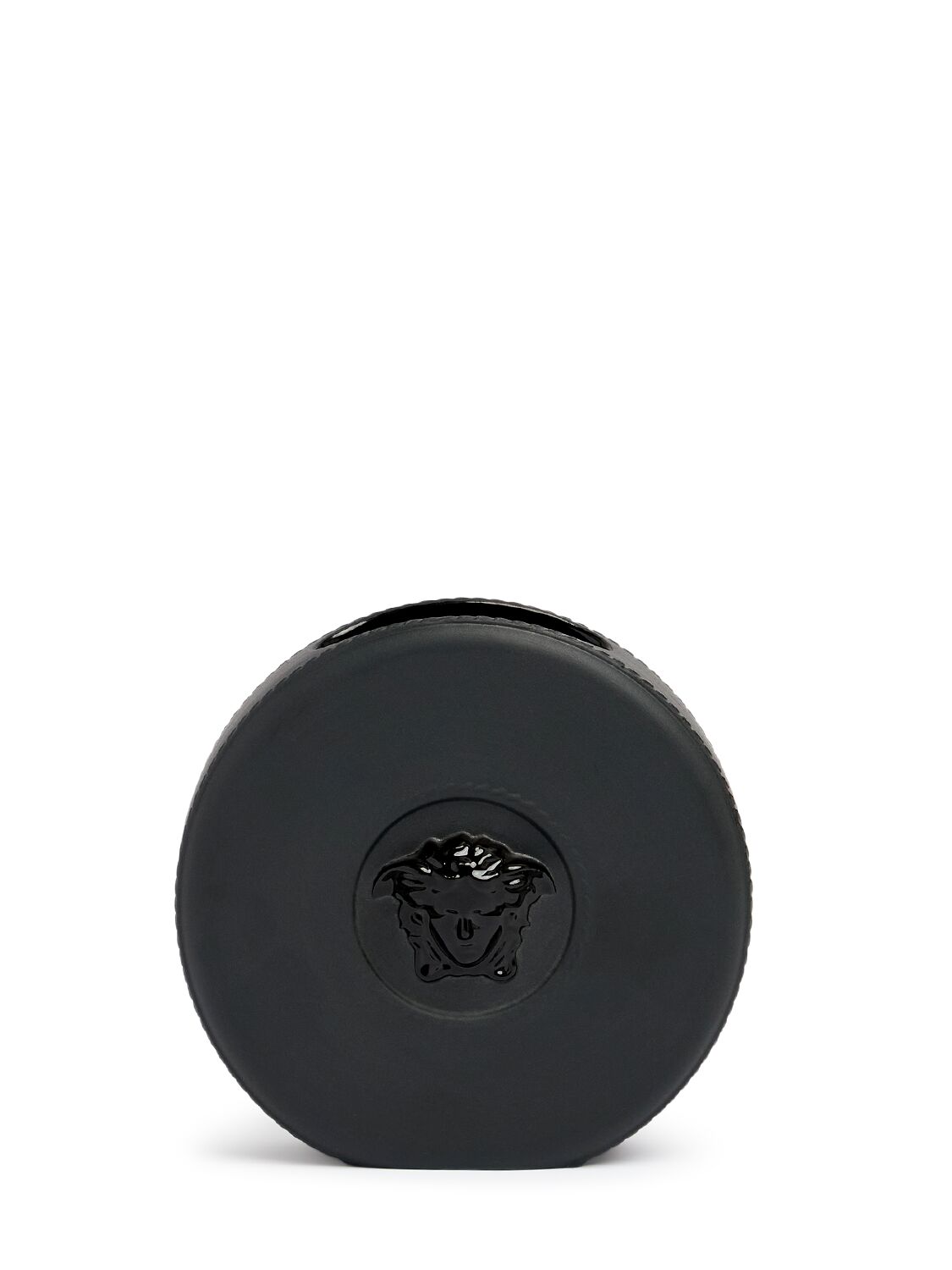 Versace La Medusa Mini Vase In Black