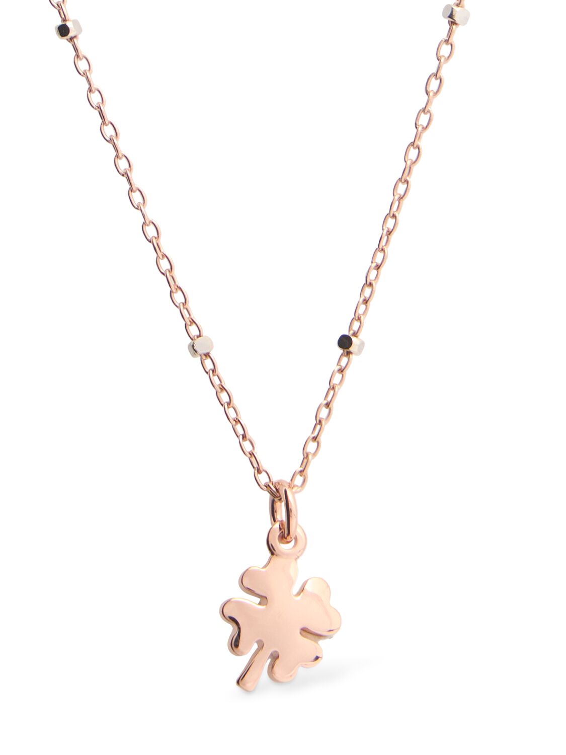 9k Mini Four-leaf Clover Collar Necklace