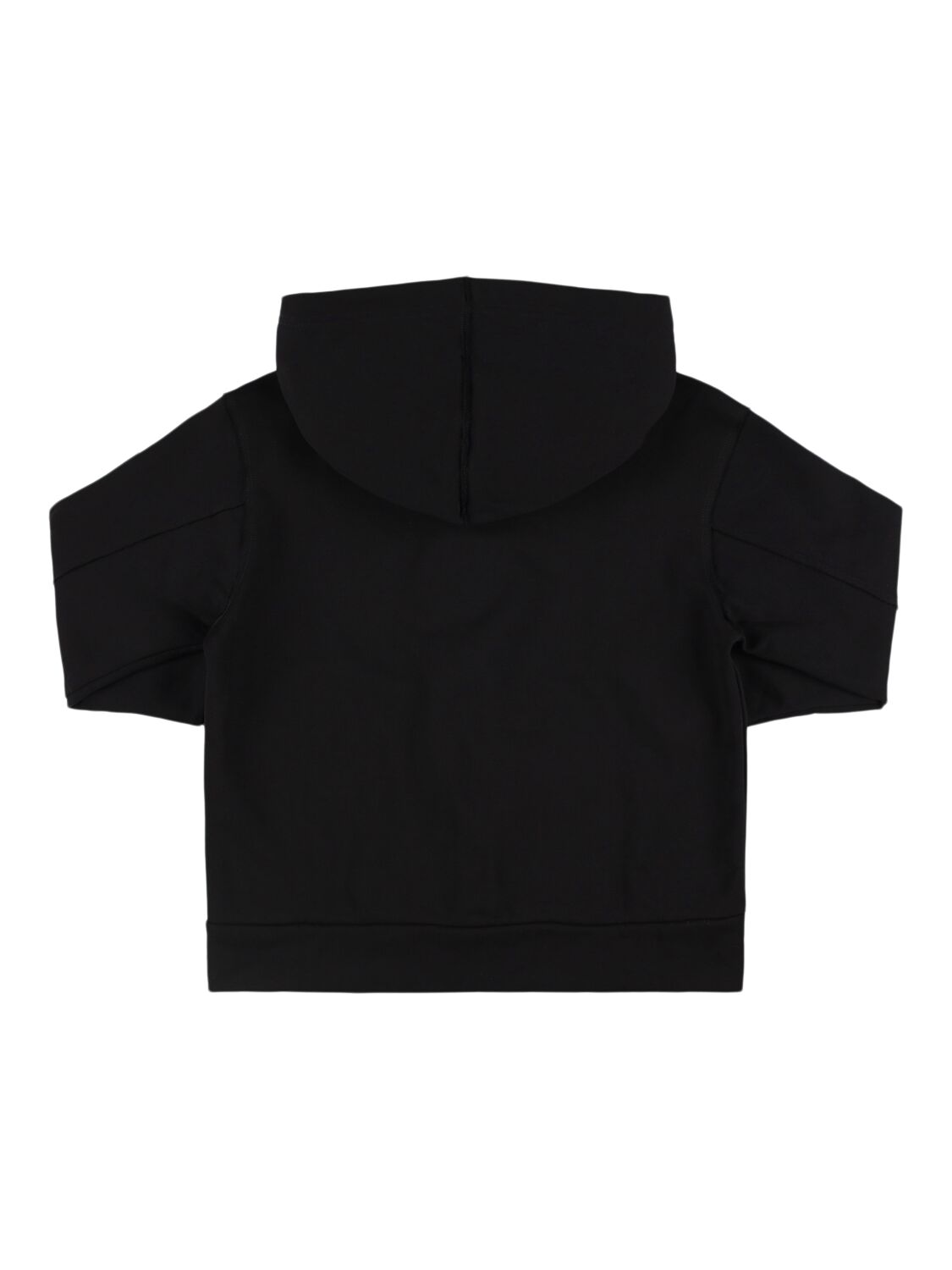 Shop N°21 Cotton Full-zip Hooded Sweatshirt In Black