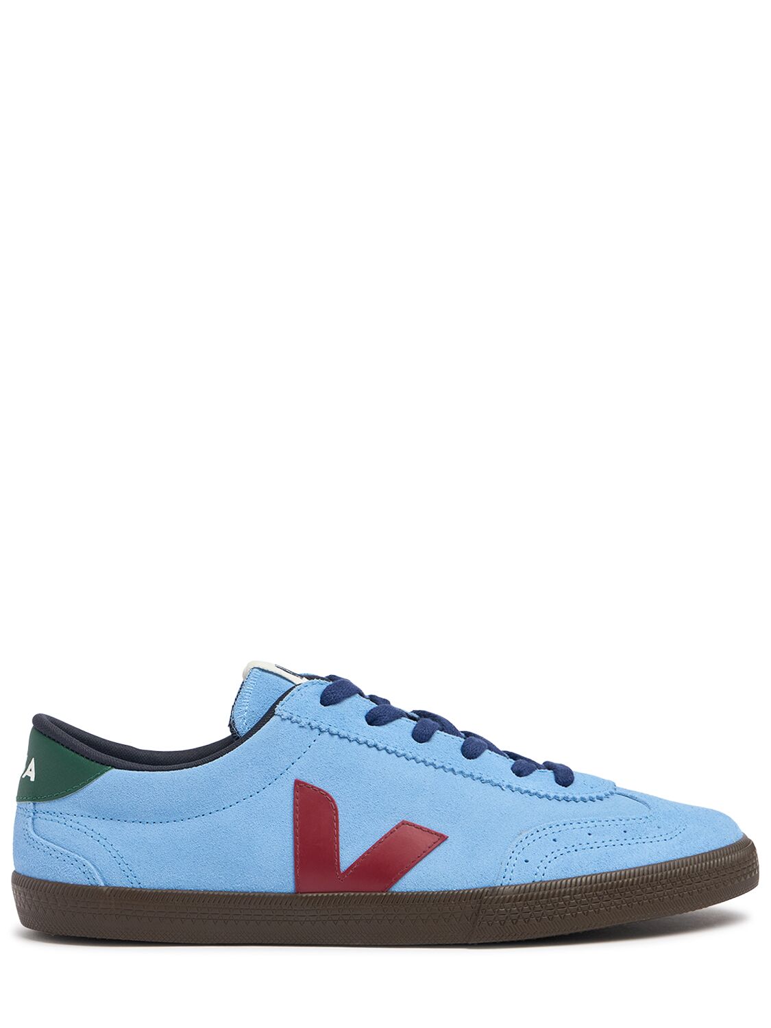 Shop Veja Volley Bastille Sneakers In Aqua/marsala