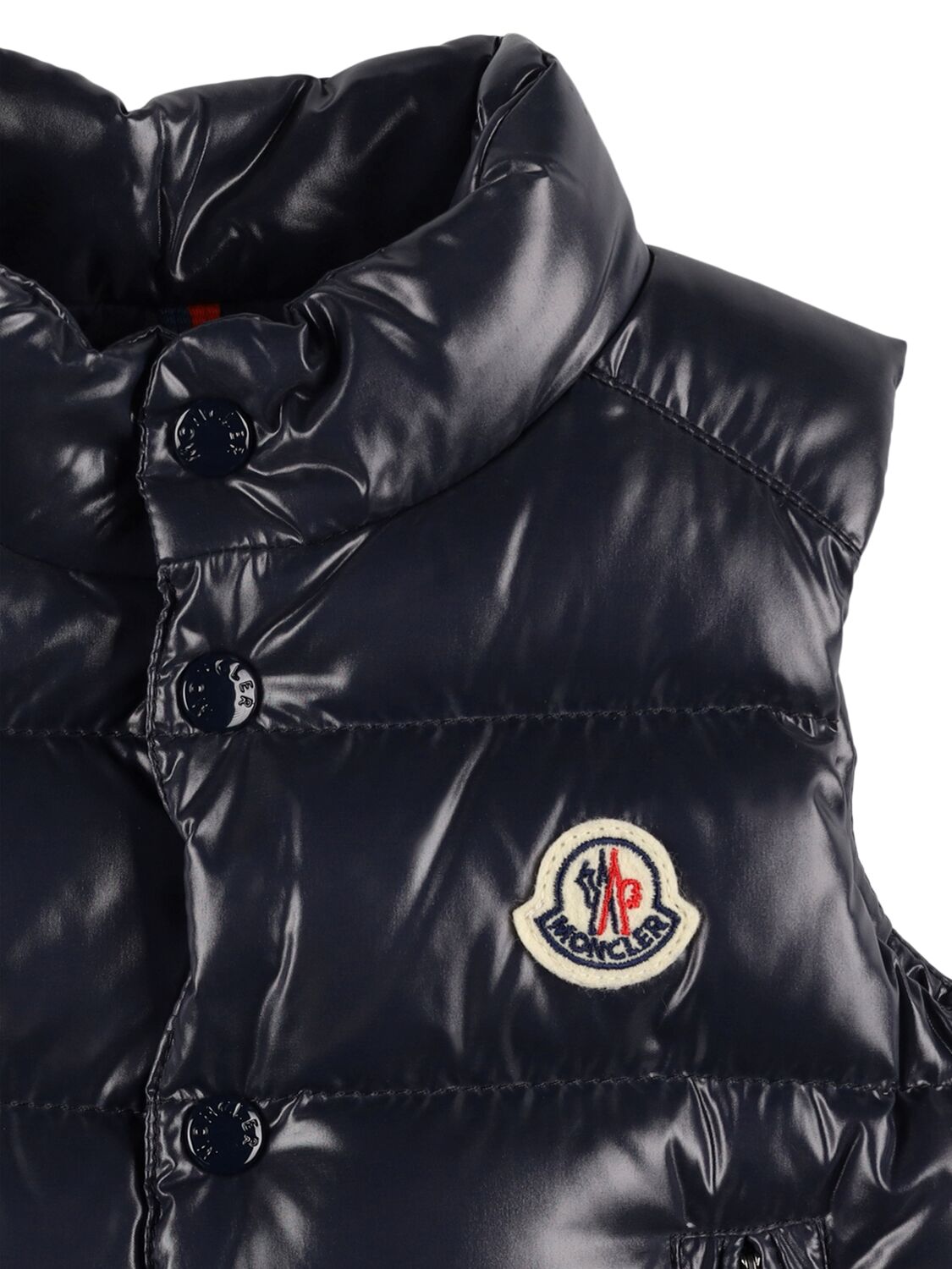 Shop Moncler Bernard Nylon Down Jacket In Midnight Blue