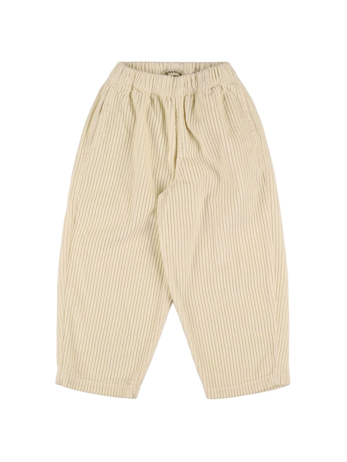 The New Society Babies' Cotton Corduroy Trousers In Beige