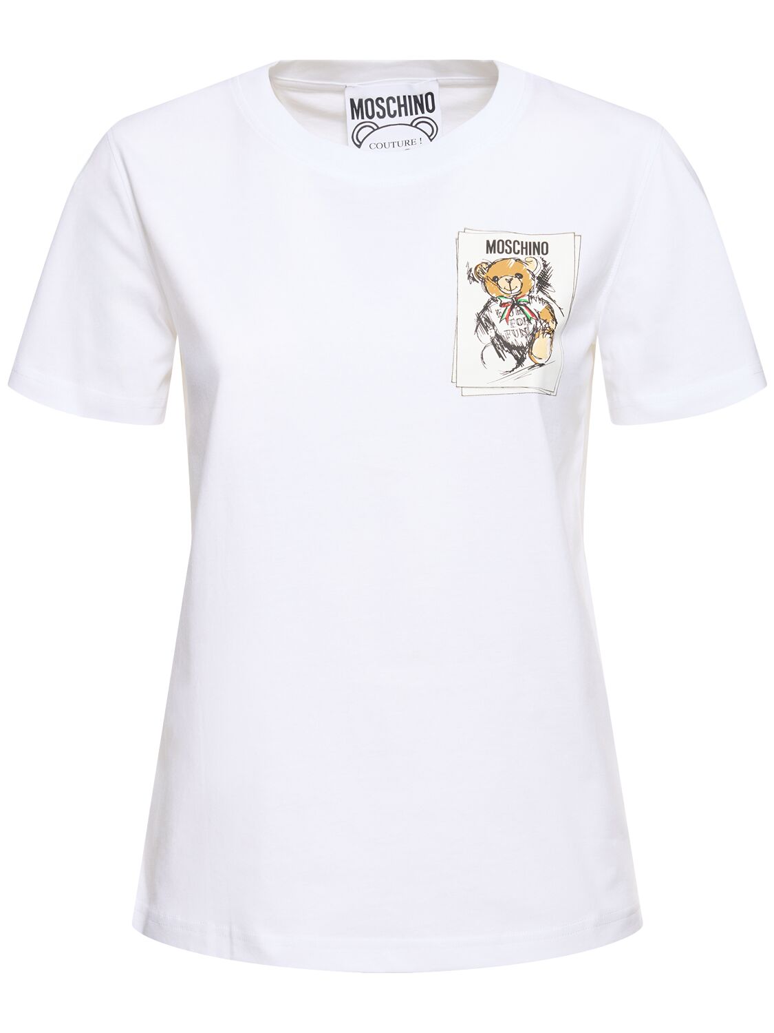 Moschino Cotton Jersey T-shirt In White