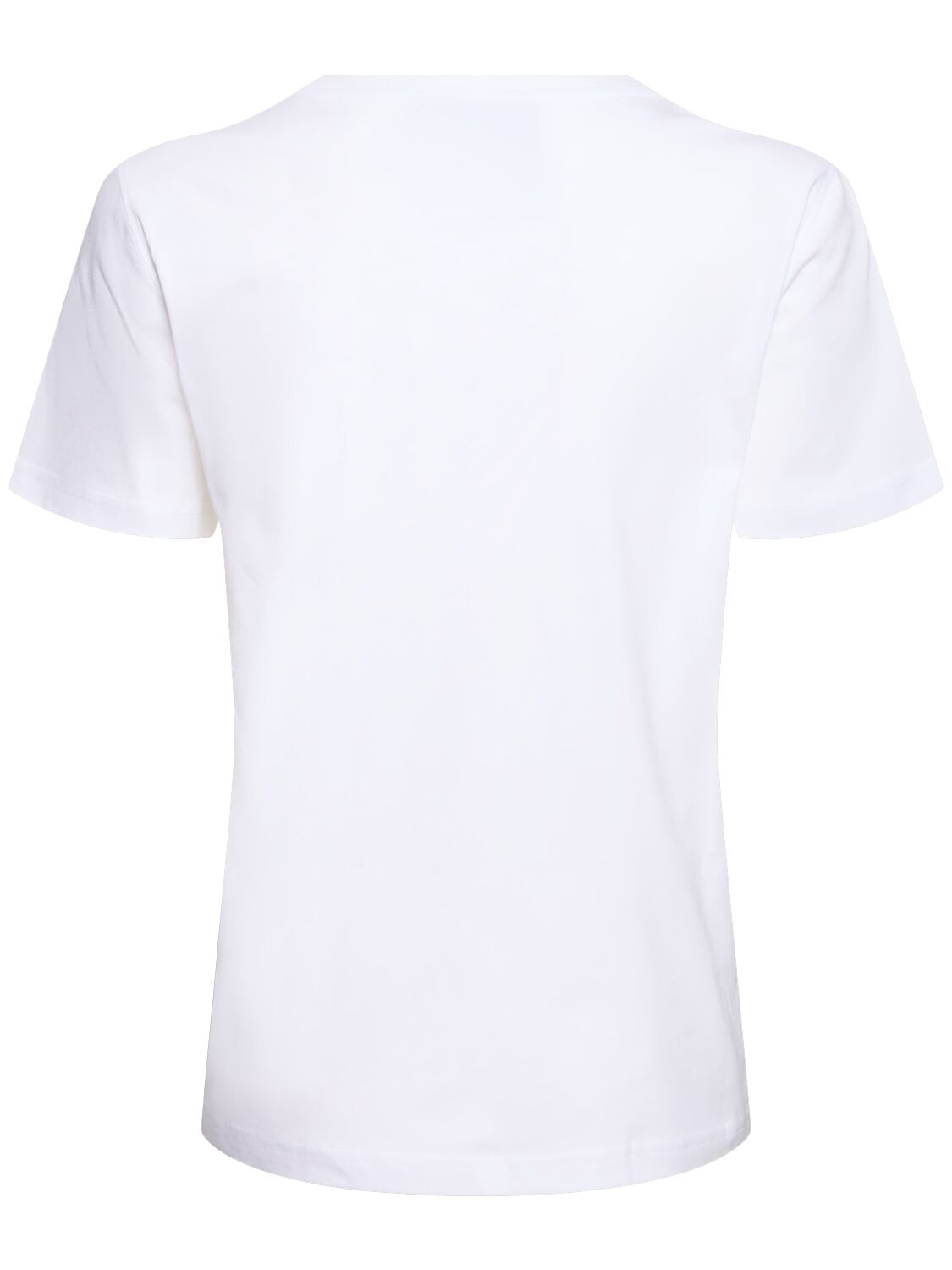 Shop Moschino Cotton Jersey T-shirt In White