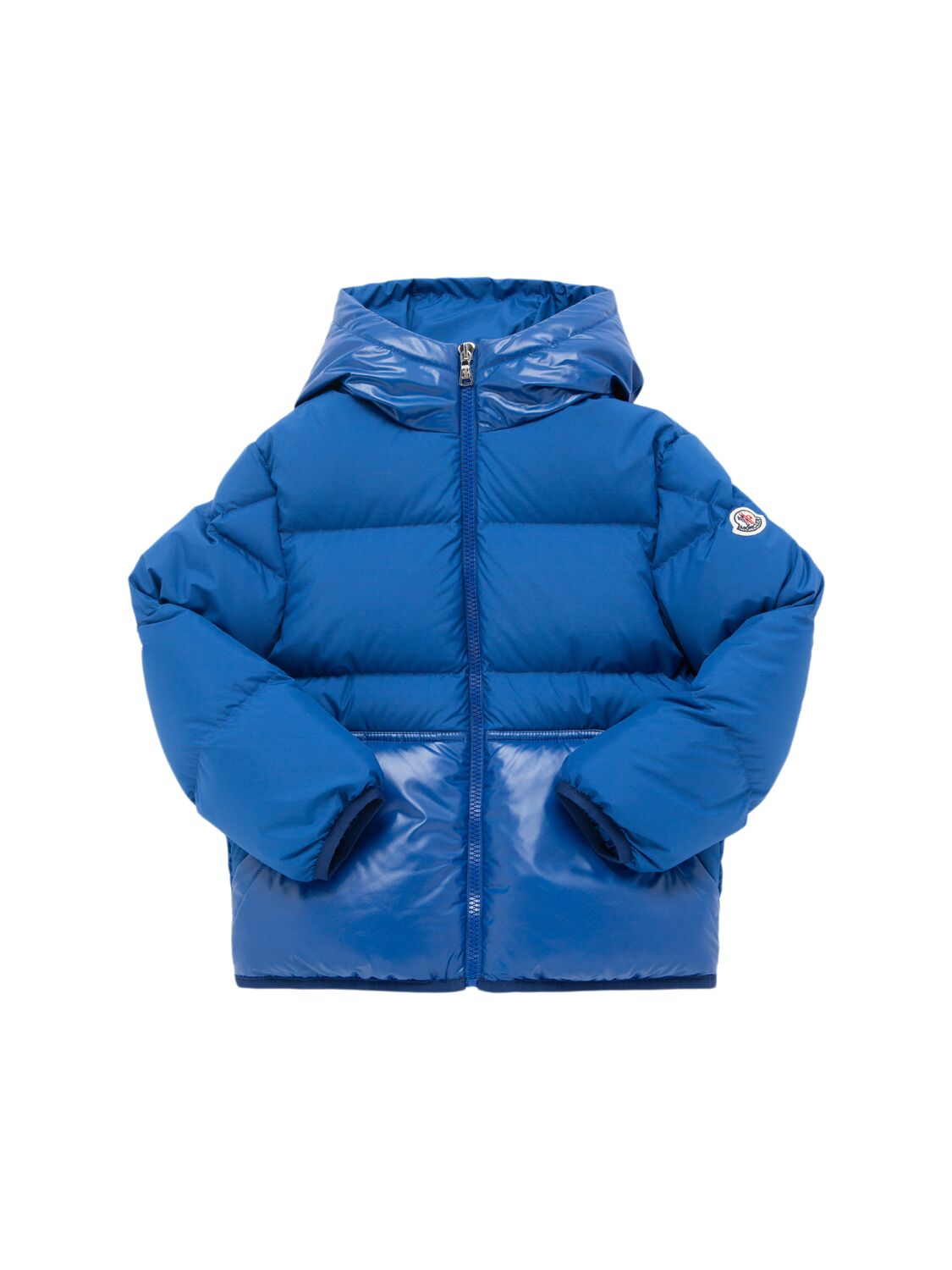 Moncler Barin Tech Down Jacket In Blue