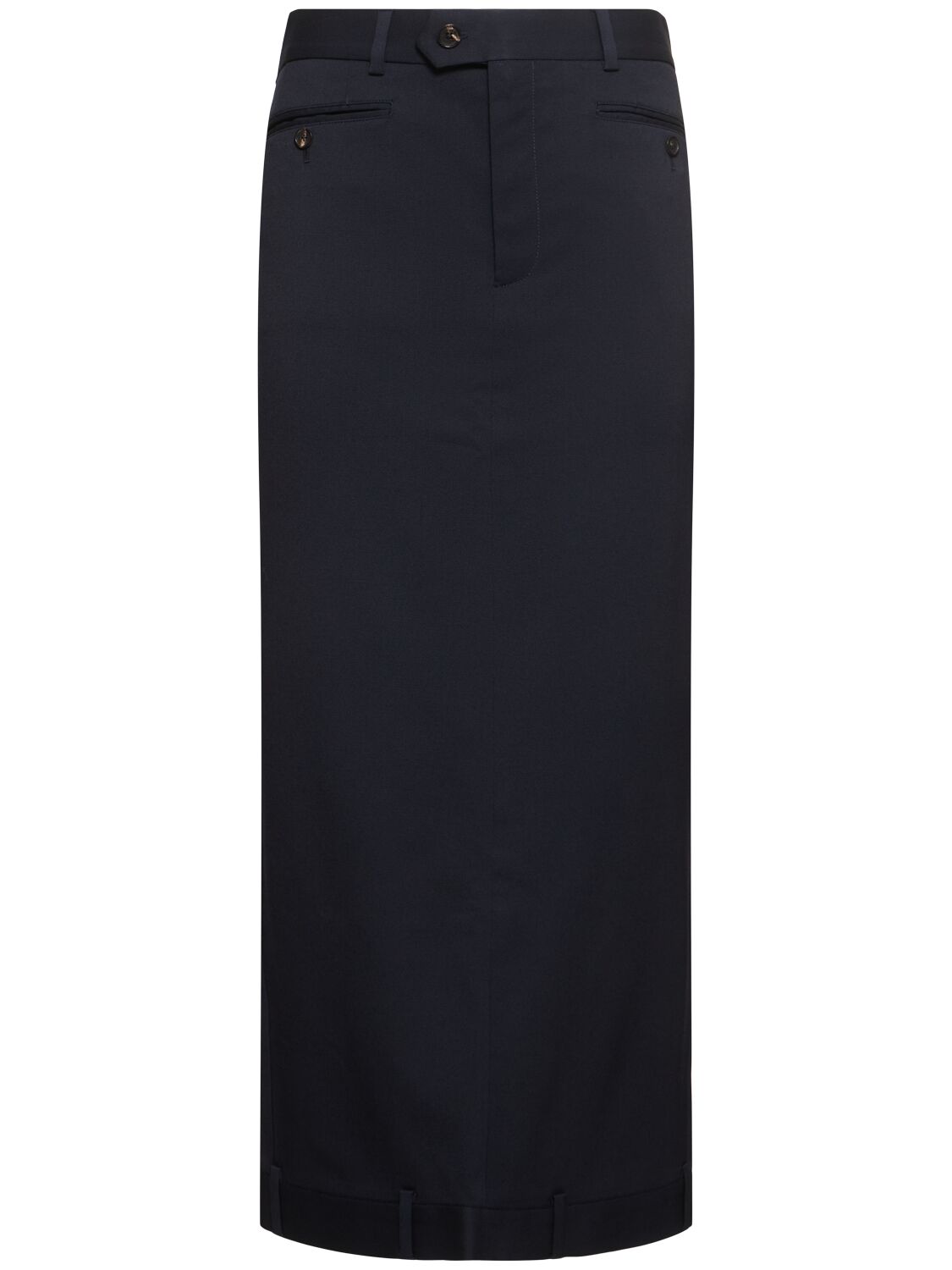 Bettter Upside Down Cotton Skirt In Navy