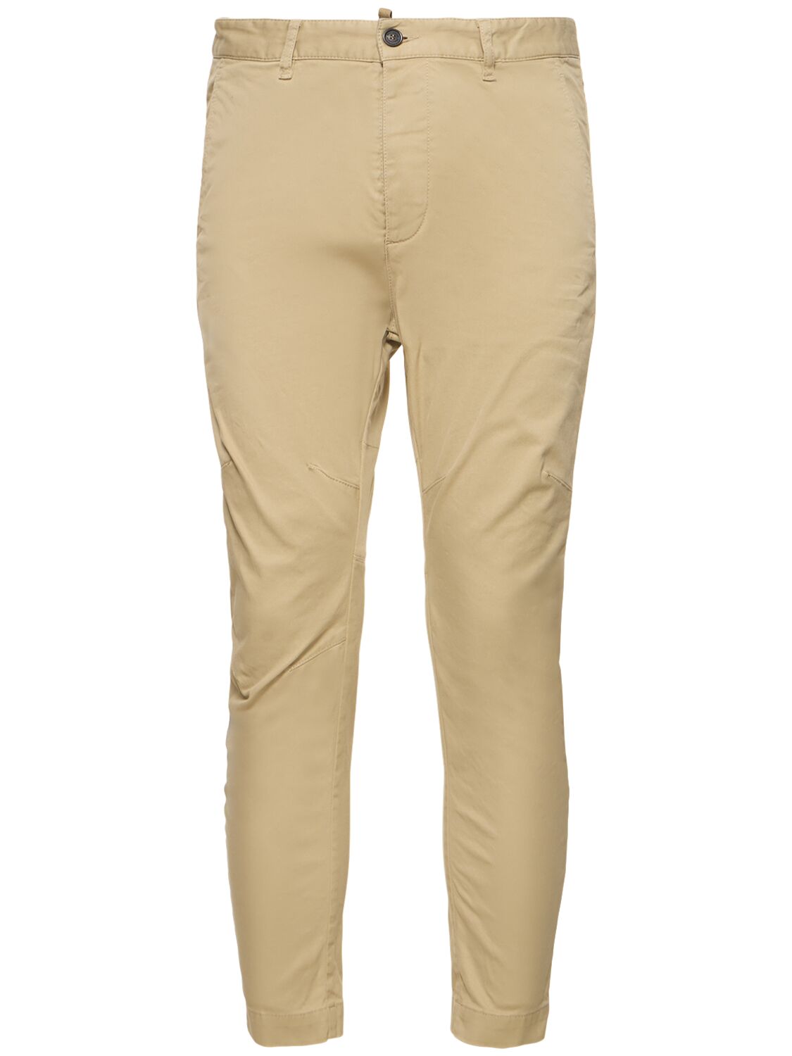 Shop Dsquared2 Sexy Cotton Chino Pants In Desert Tan