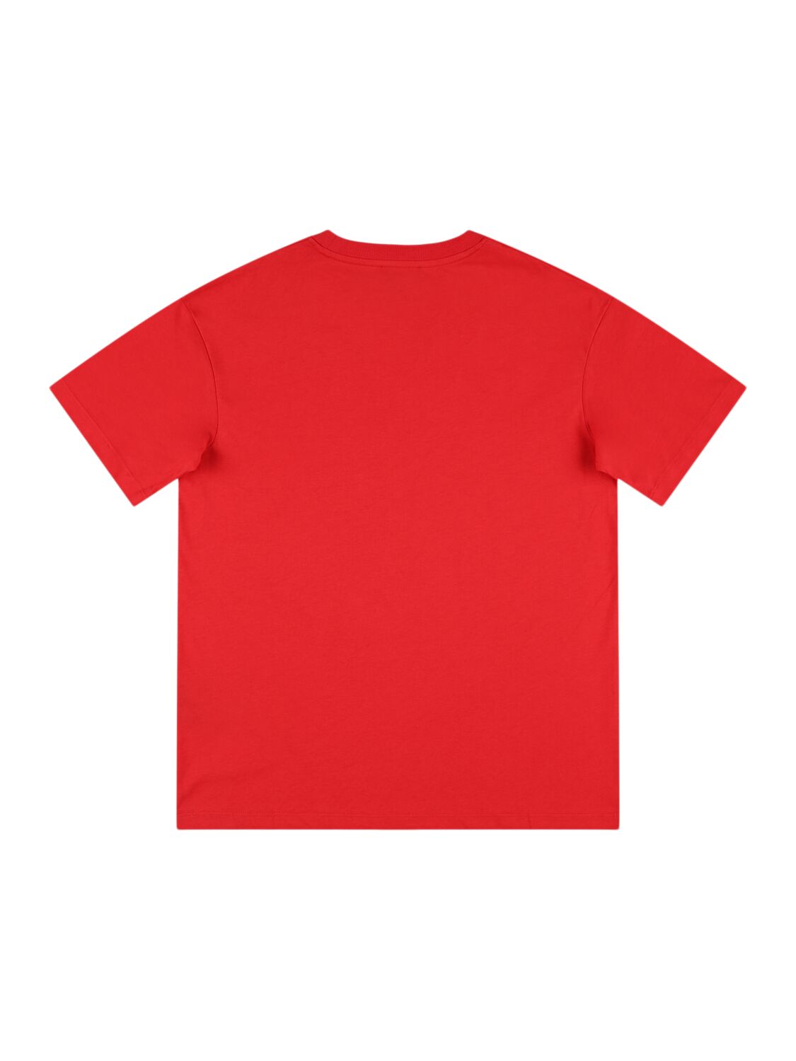 Shop Balmain Cotton Jersey T-shirt W/ Logo In Red