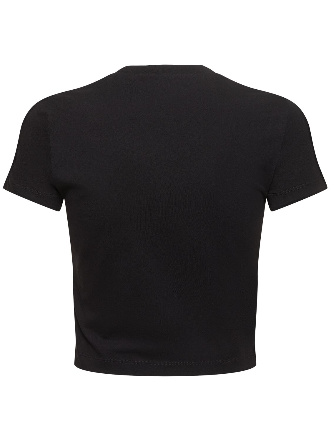 Shop Dsquared2 Be Icon Mini Fit Crop T-shirt In Black