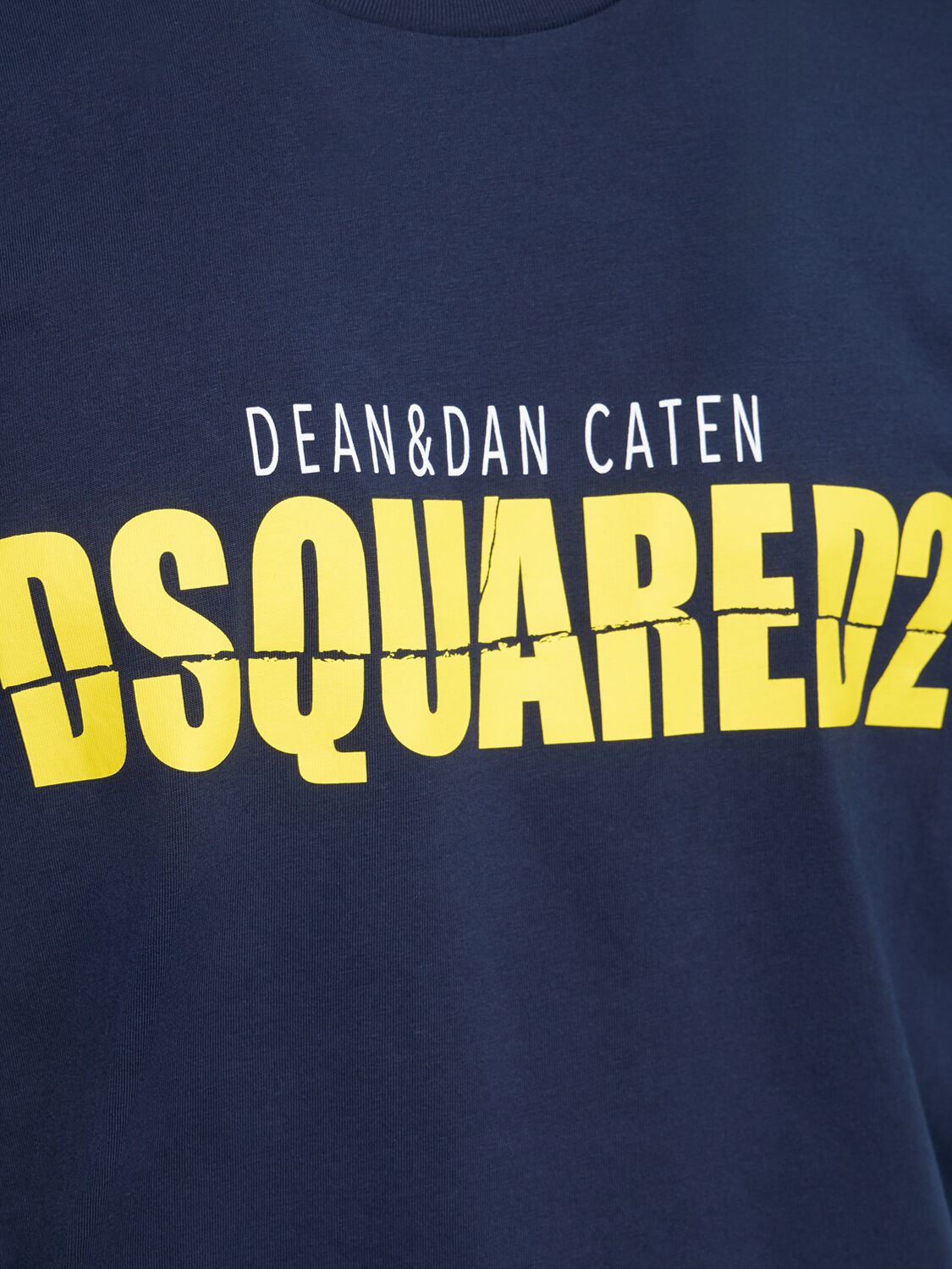 Shop Dsquared2 Cool Fit Printed Logo T-shirt In Navy