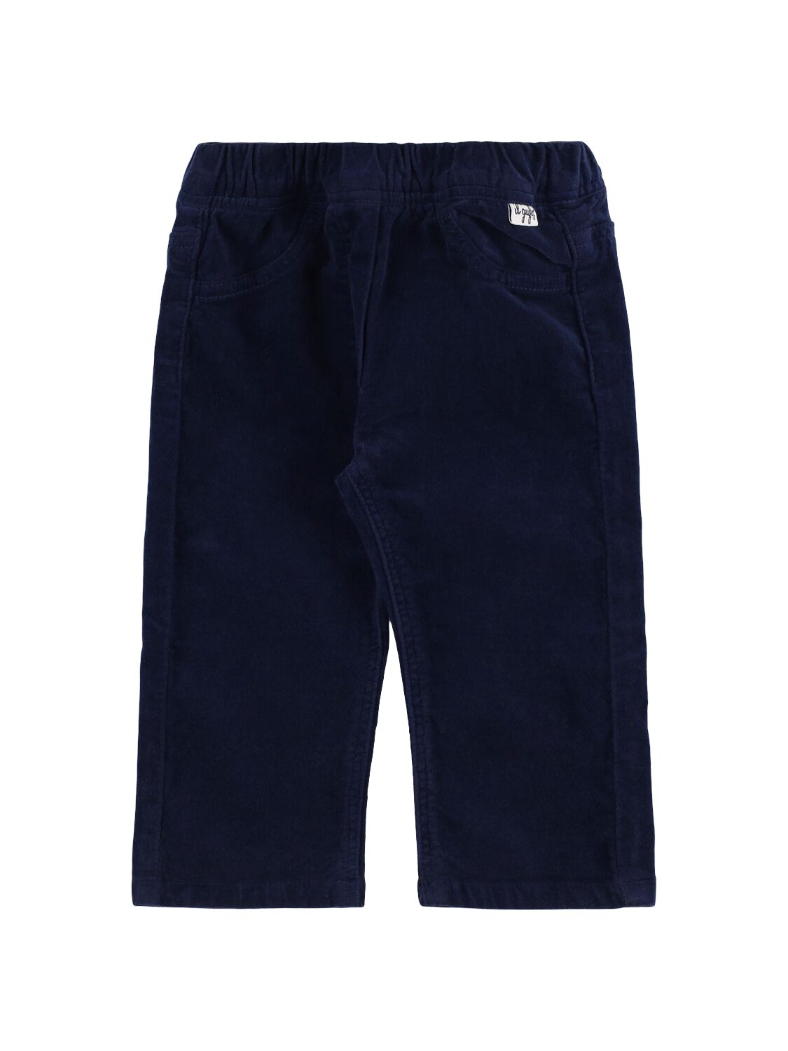 Il Gufo Stretch Cotton Corduroy Pants In Blue