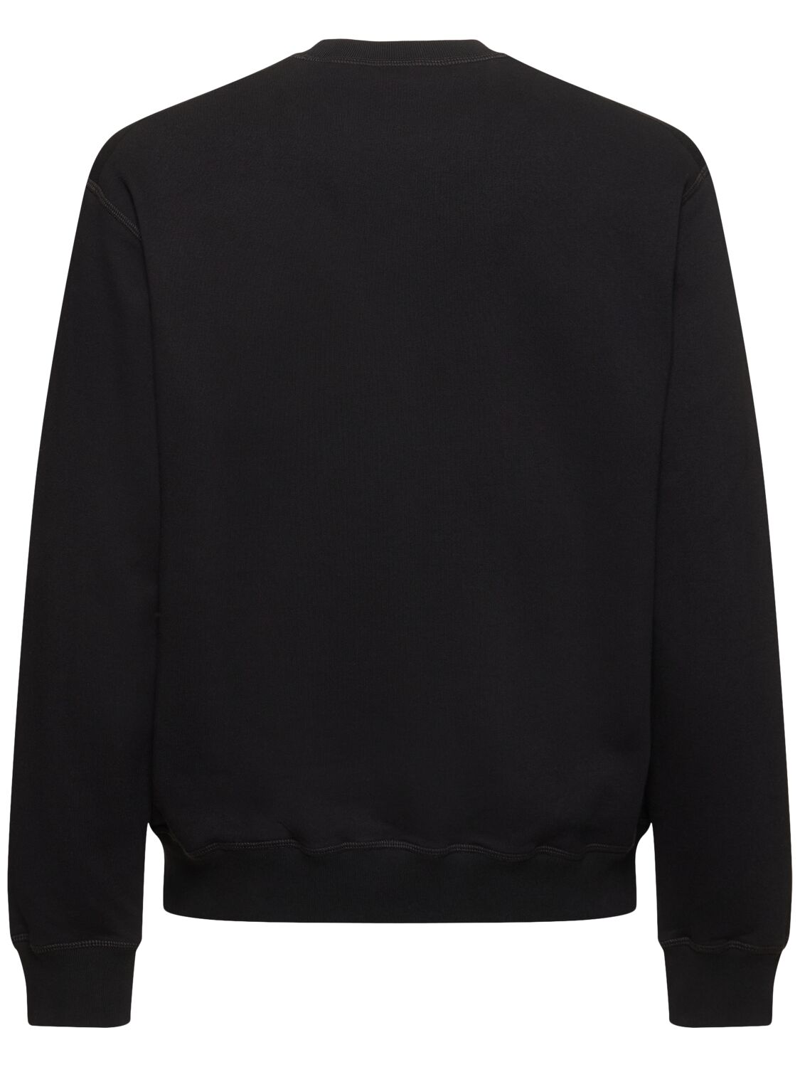 Shop Dsquared2 Cool Fit Cotton Crew Sweatshirt In Black