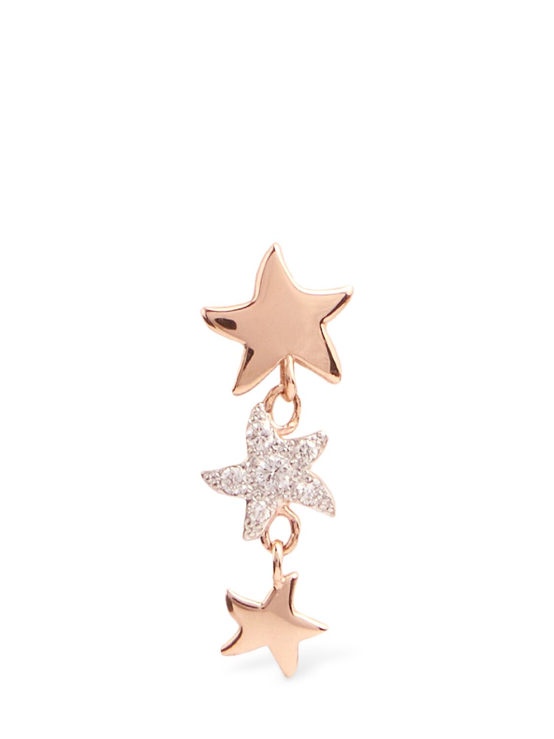 9kt 
Diamond Star Mono Earring