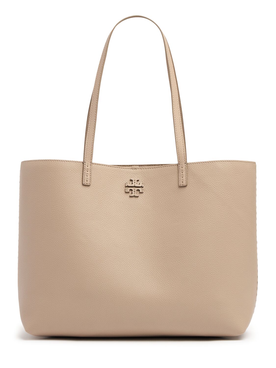 Tory Burch Mcgraw Leather Tote Bag In Fresh Clay