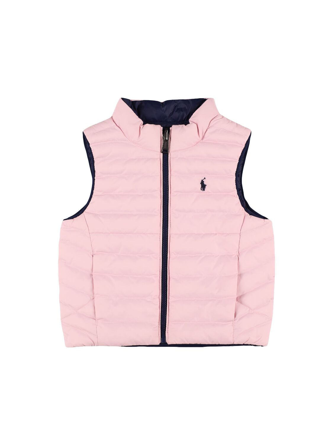 Polo Ralph Lauren Reversible Poly Puffer Vest In Pink