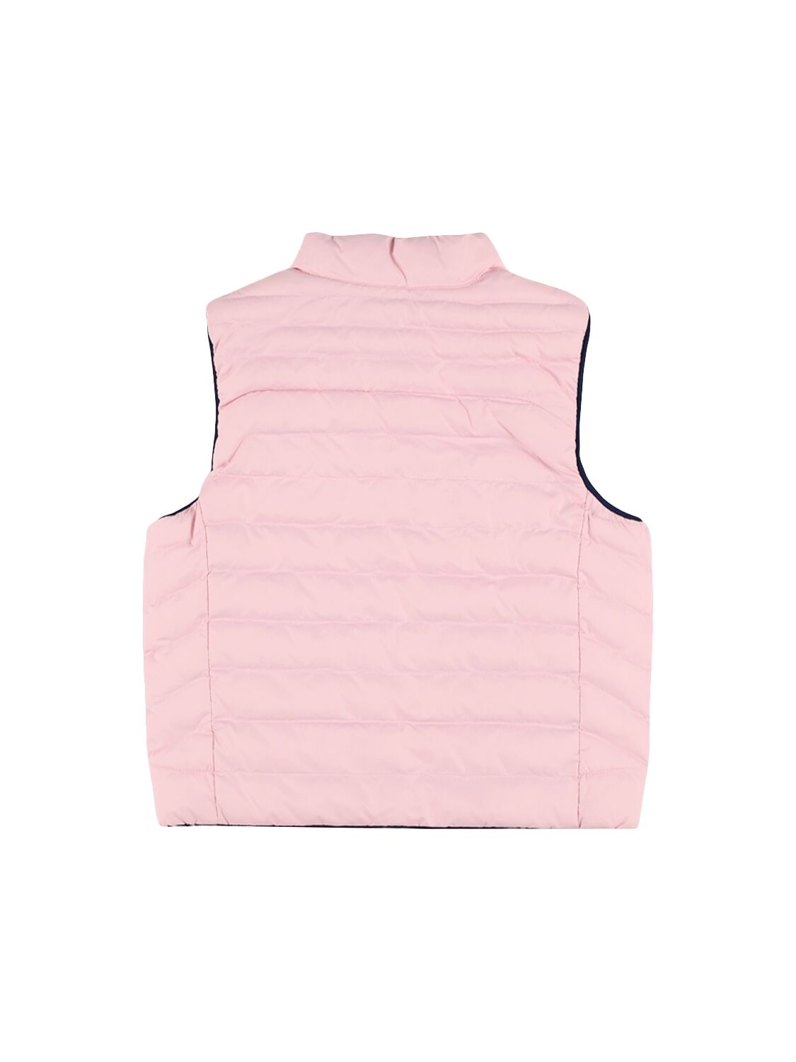 Shop Polo Ralph Lauren Reversible Poly Puffer Vest In Pink/navy