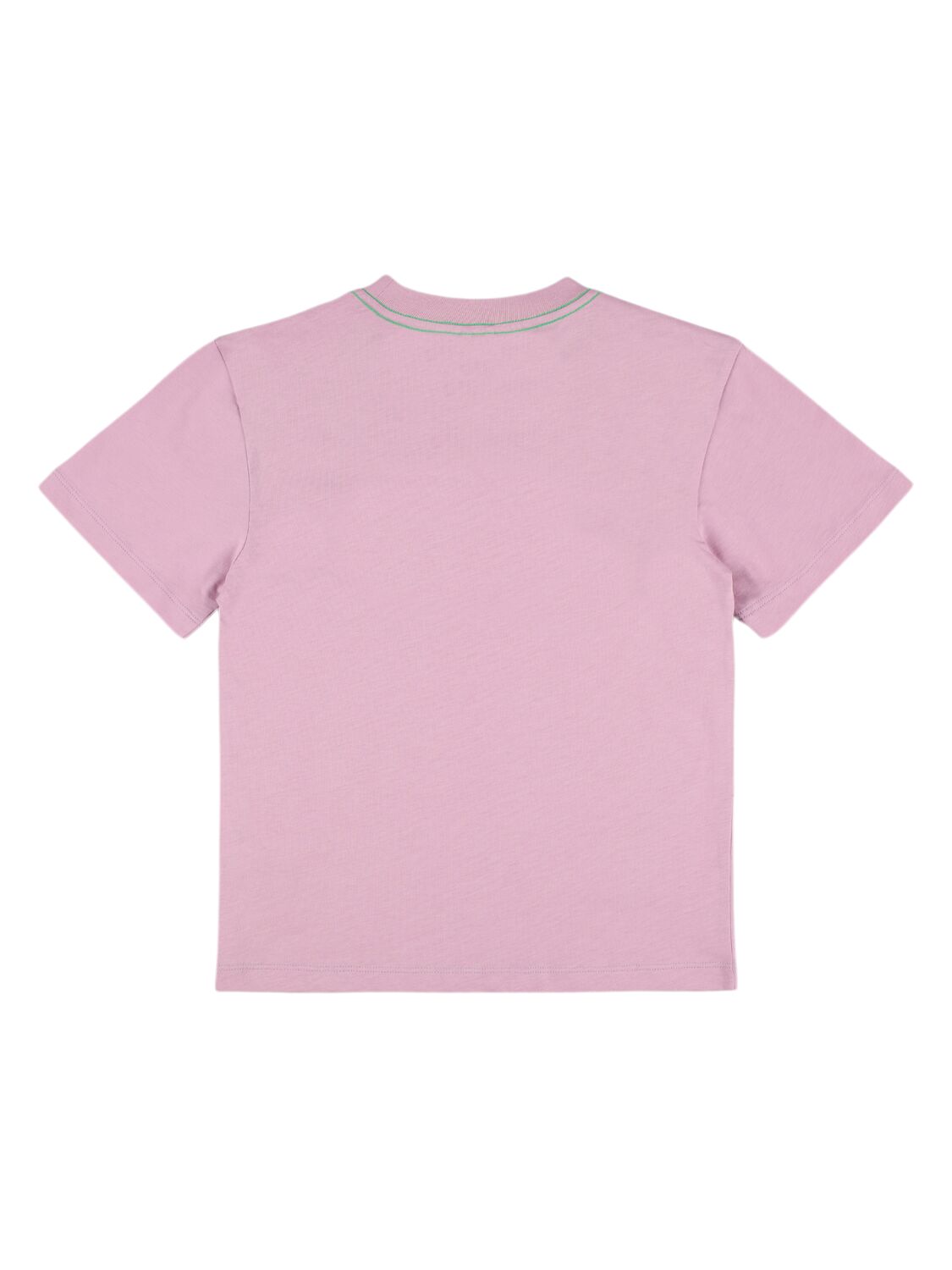 Shop Stella Mccartney Printed Cotton Jersey T-shirt In Light Purple