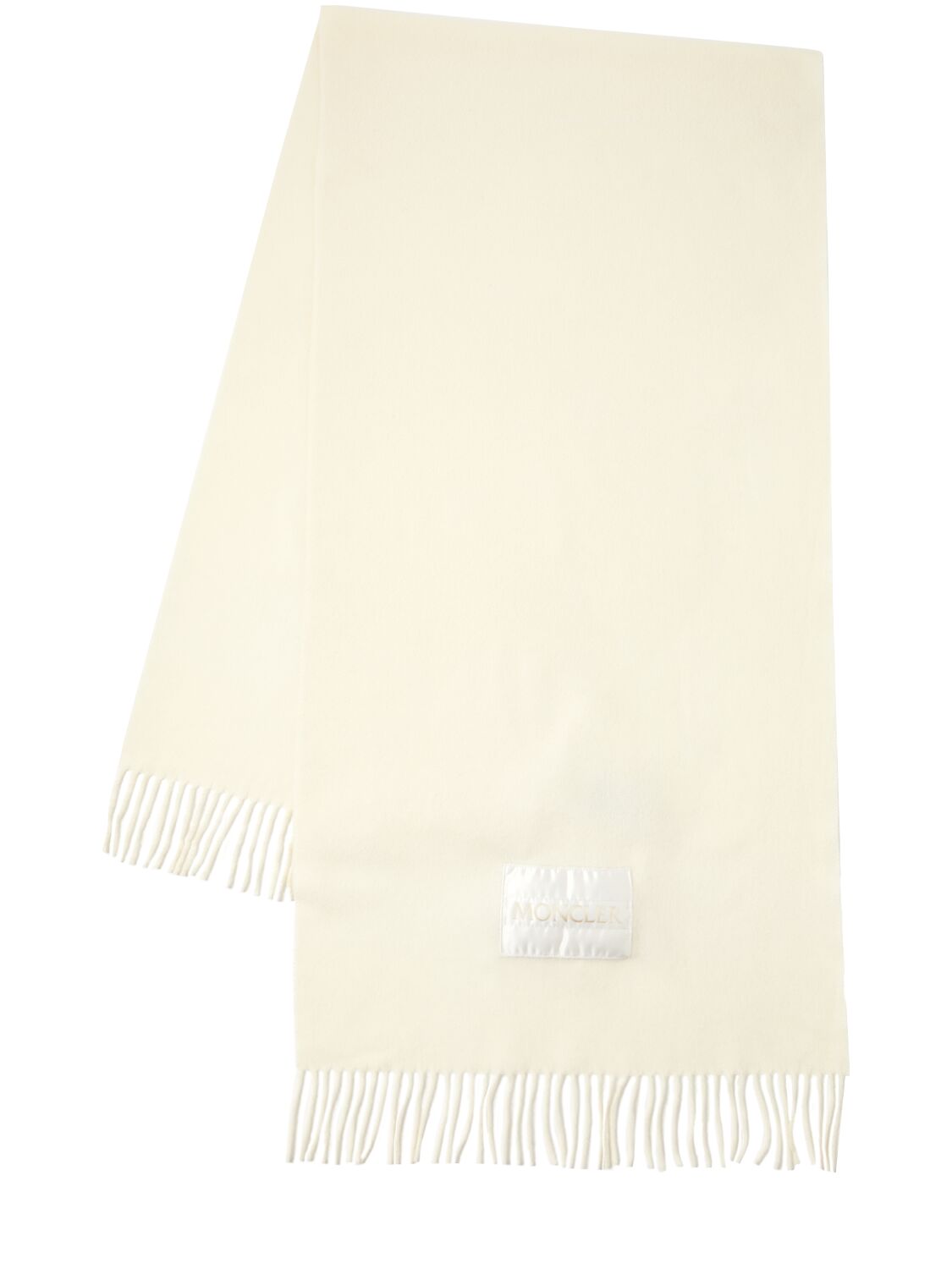 Moncler Wool Felt Scarf In White