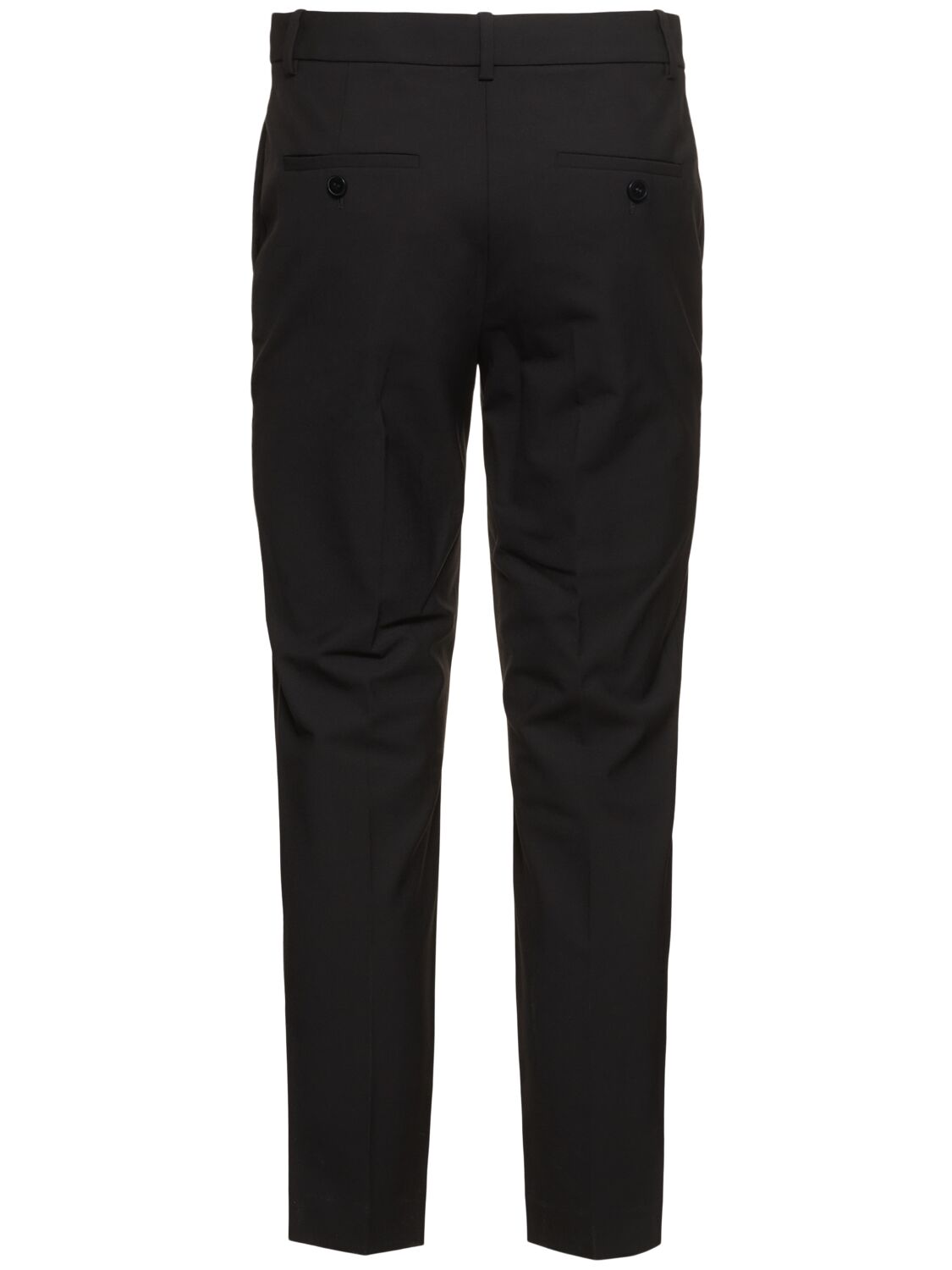 Shop Theory Treeca Stretch Wool Straight Pants In Black