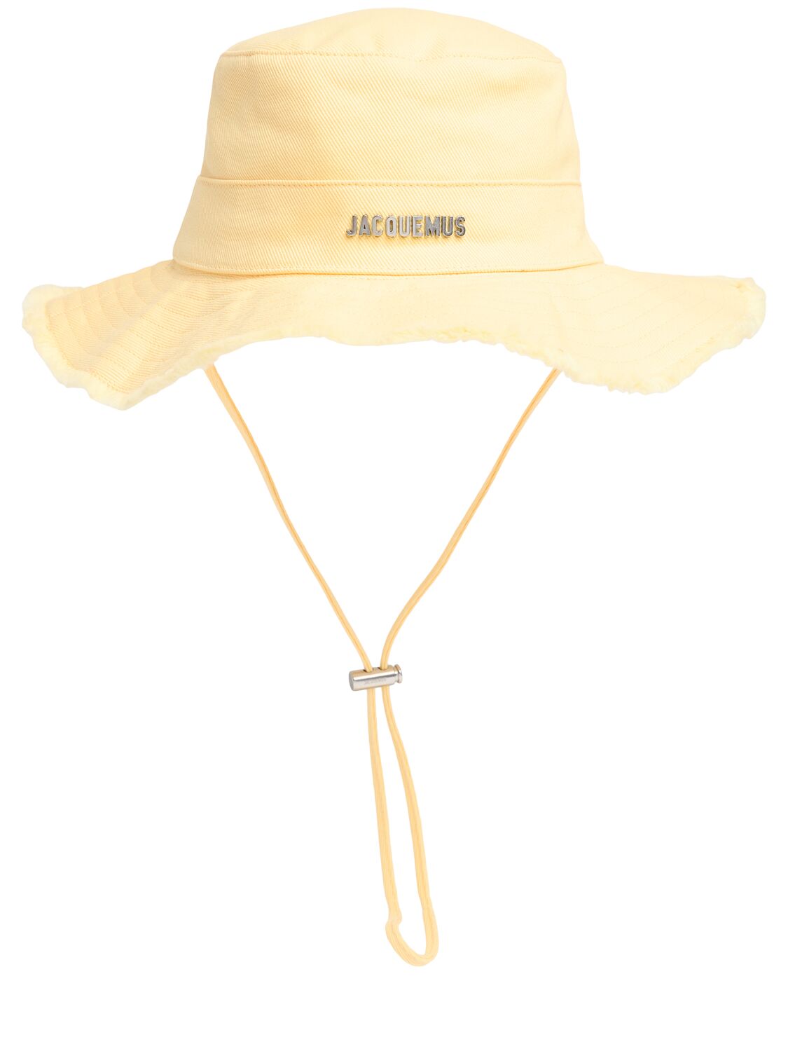 Jacquemus Le Bob Artichaut Cotton Bucket Hat In Light Yellow