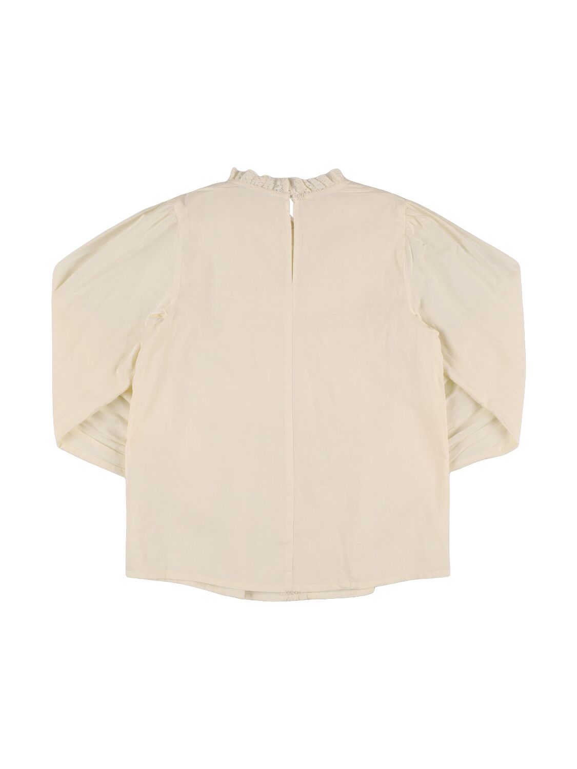 Shop The New Society Embroidered Cotton Shirt In Off-white