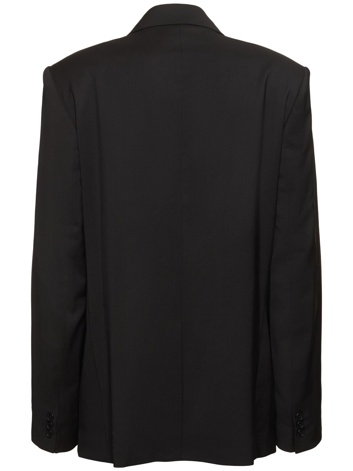 Shop Helmut Lang Tailored Wool Double Breast Blazer In Black